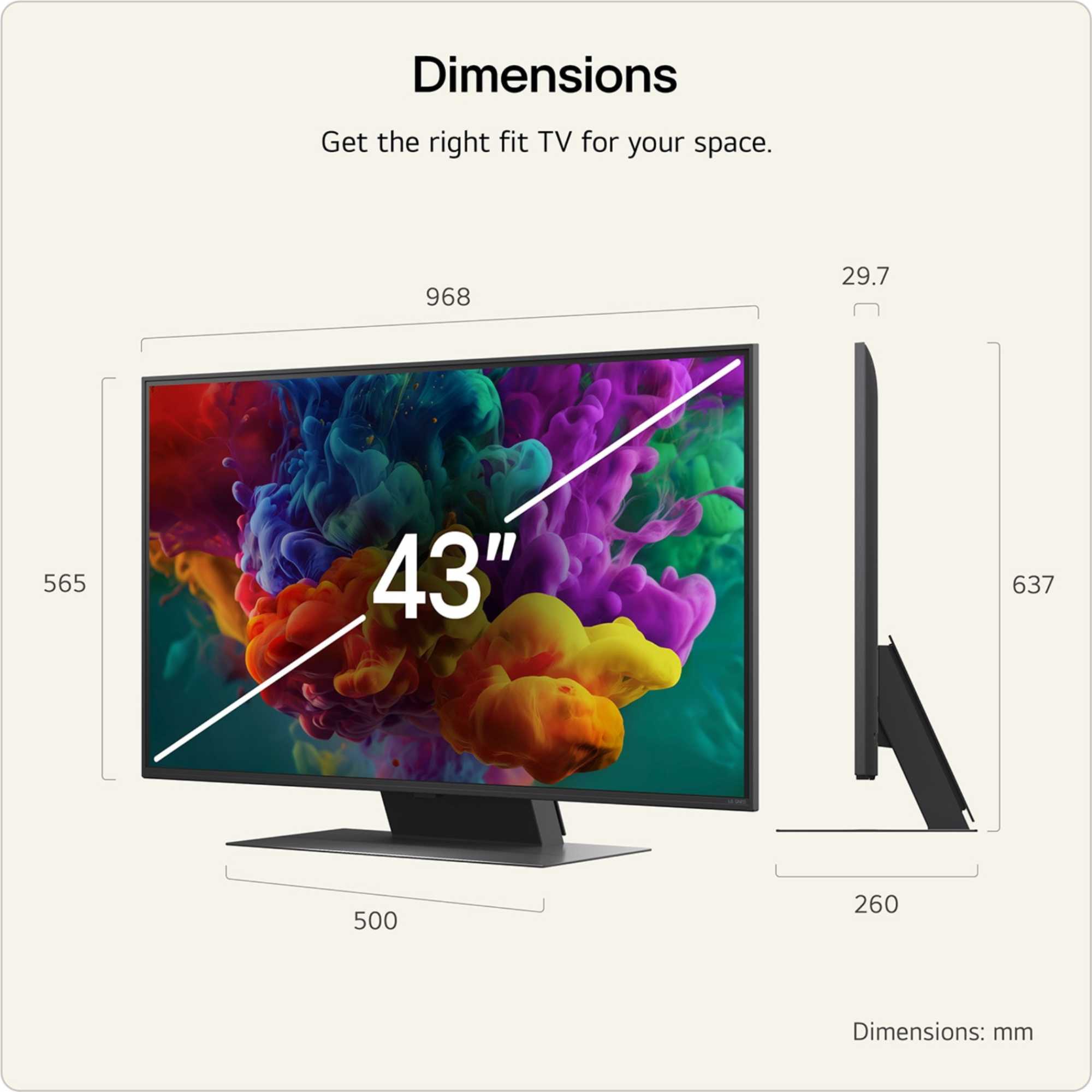 QNED87 43" 4K QNED Mini LED Smart TV - 43QNED87B6A