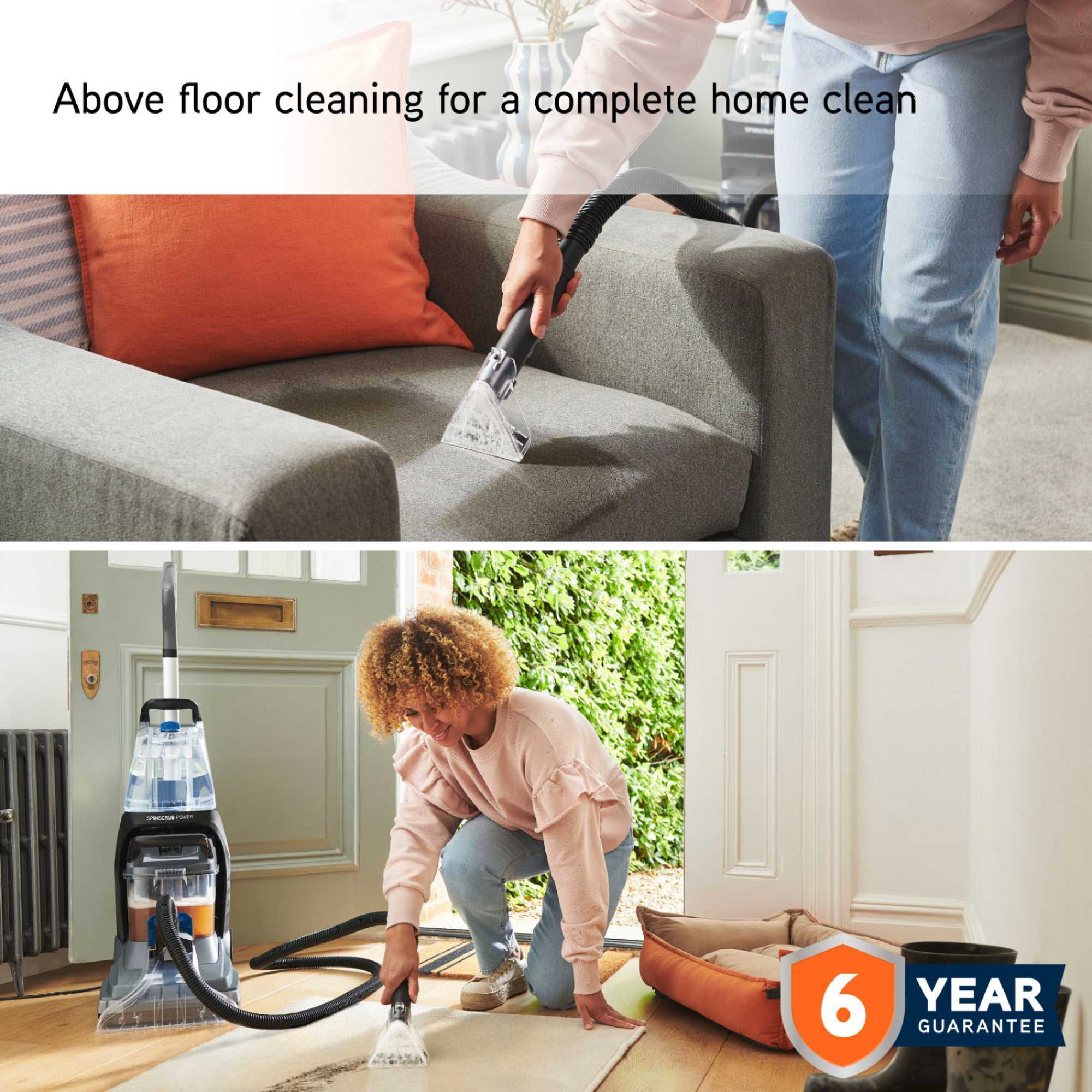 CDCW-SSXS SpinScrub Power Carpet Cleaner - Grey & Blue