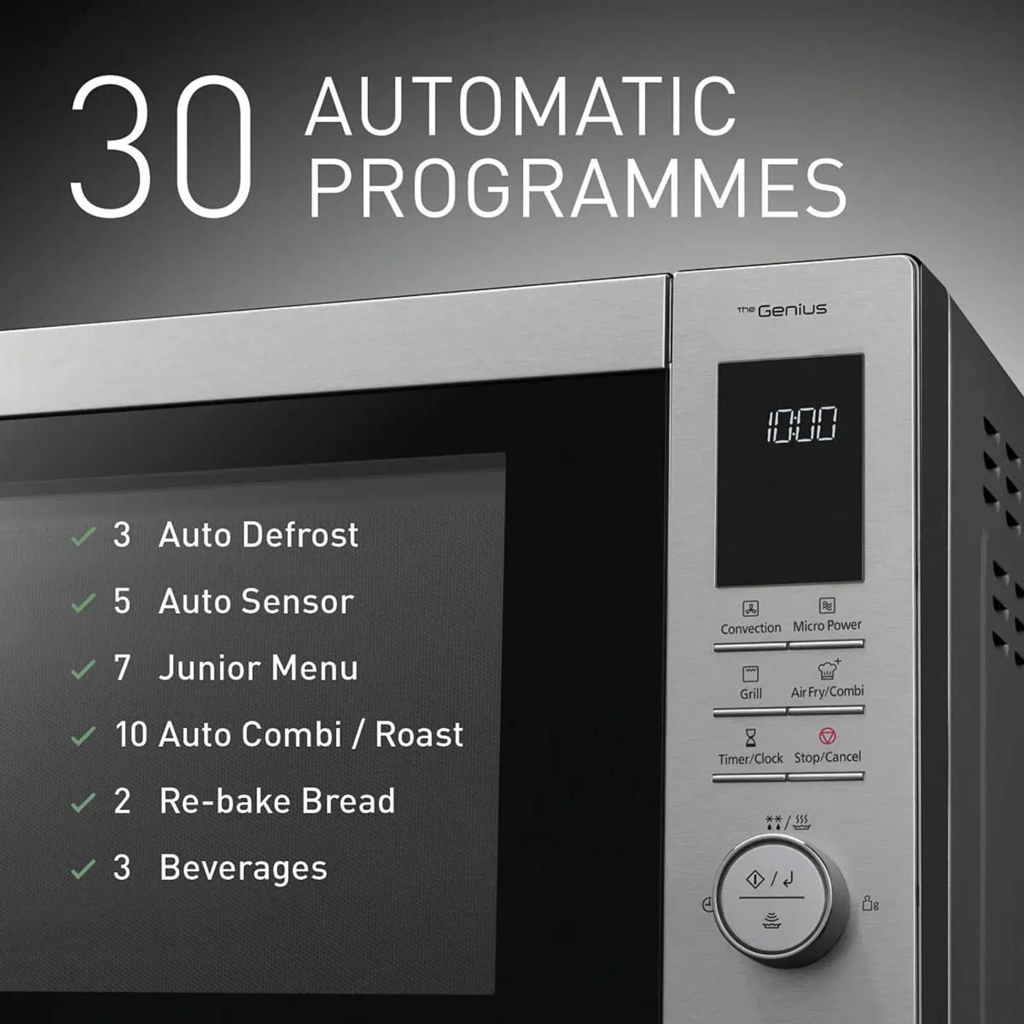 NN-CD88QSBPQ 34l 4-in-1 Air Fry Combi Microwave Oven