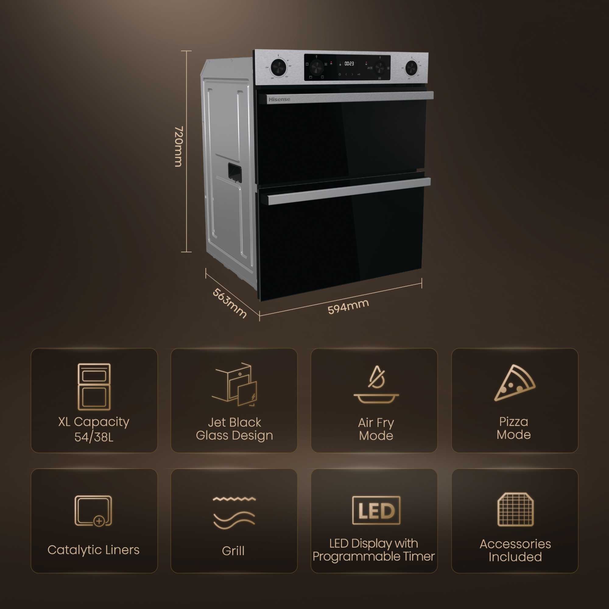 BUD714221CX Multi System Double Oven - Stainless Steel