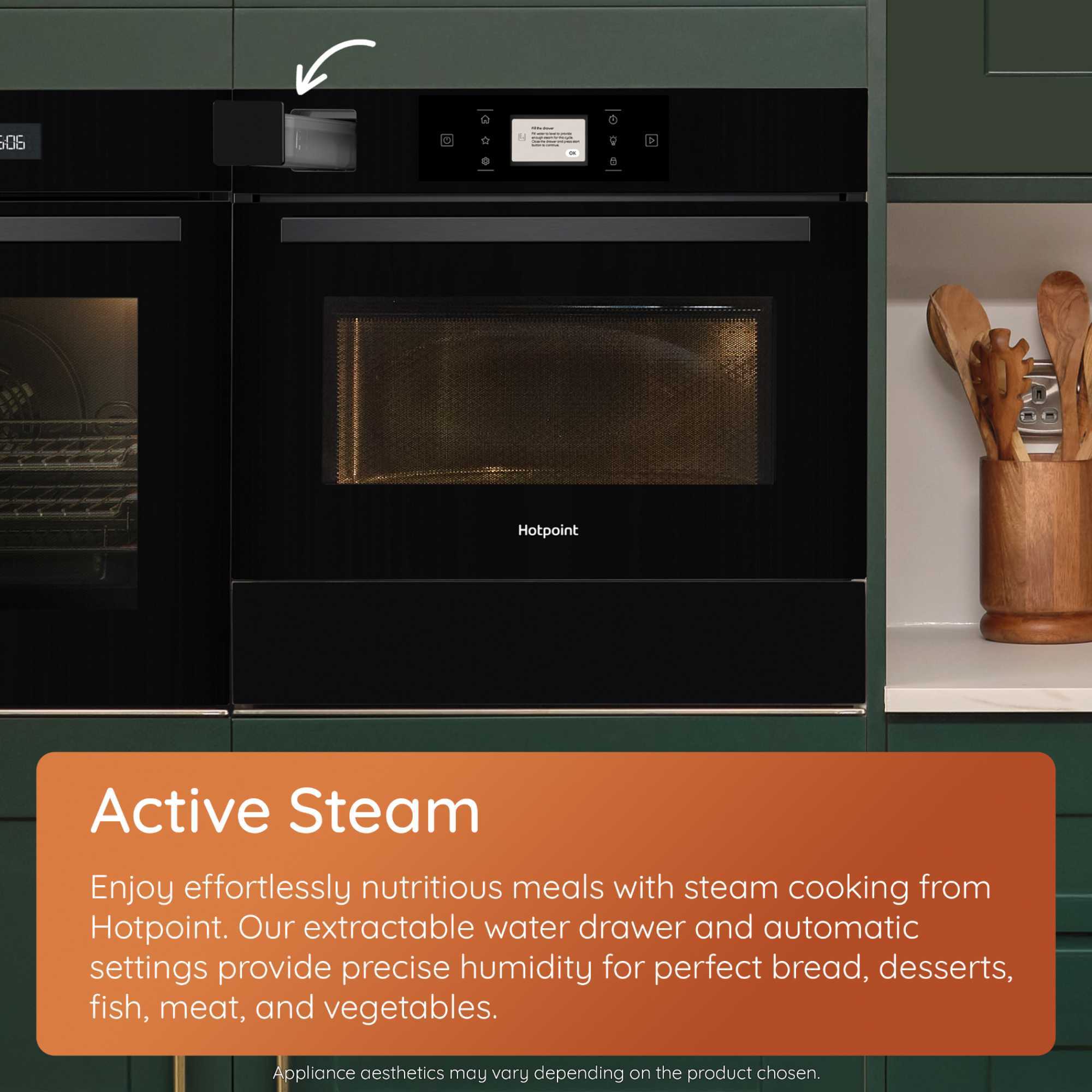 HCT9A9PHTSBUK Class 8 Compact Oven with Microwave & Steam - Black