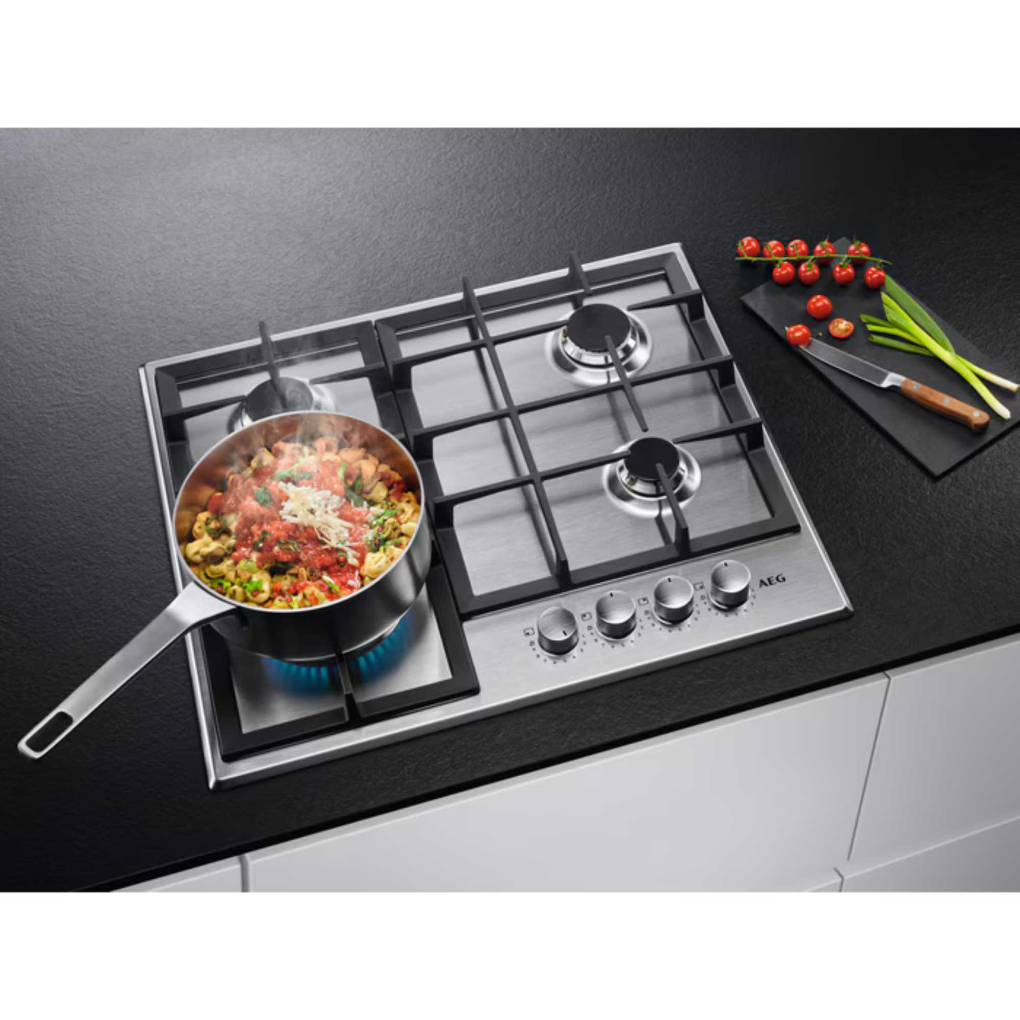 HGX6400SM 60cm 4 Burner Gas Hob - Stainless Steel