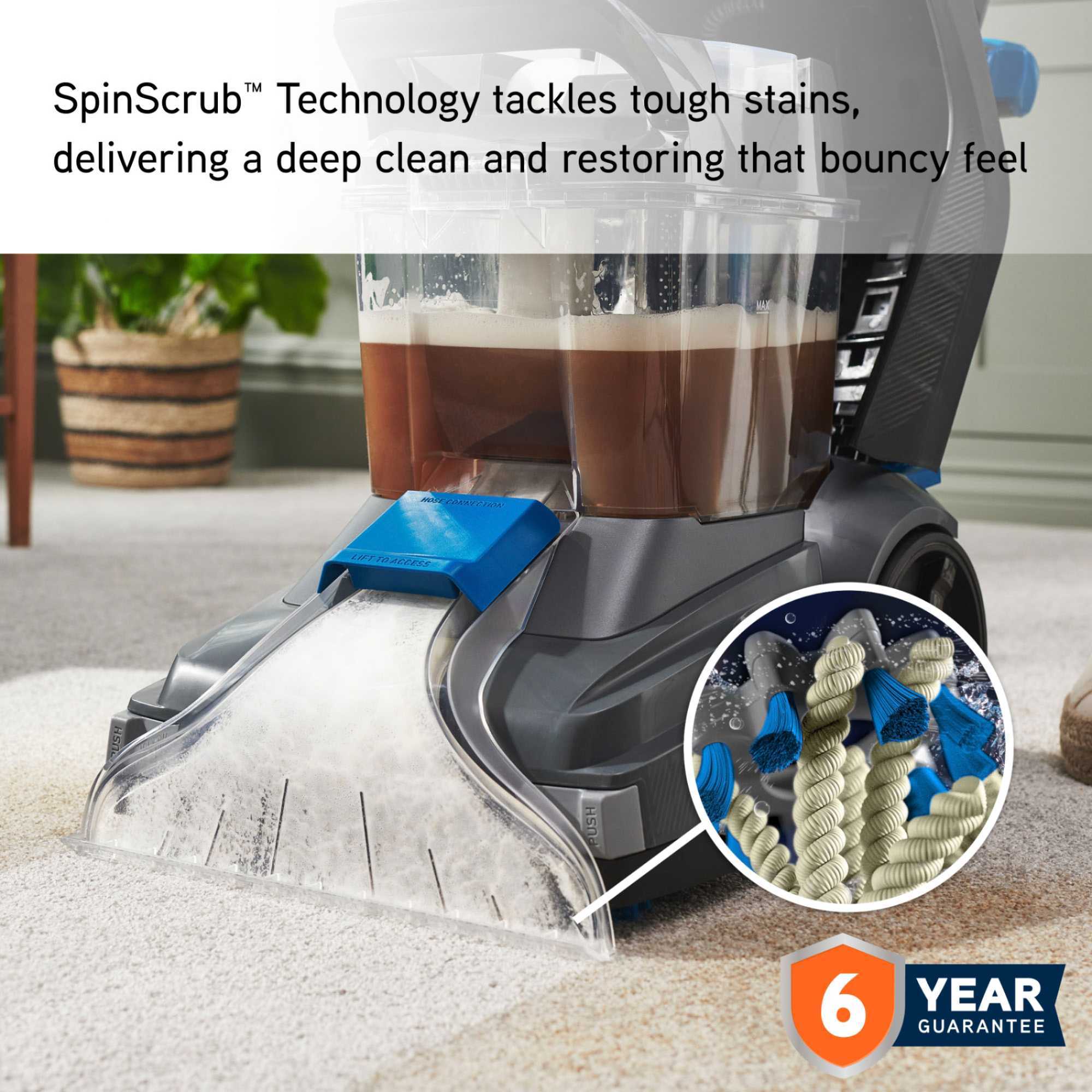 CDCW-SSXS SpinScrub Power Carpet Cleaner - Grey & Blue