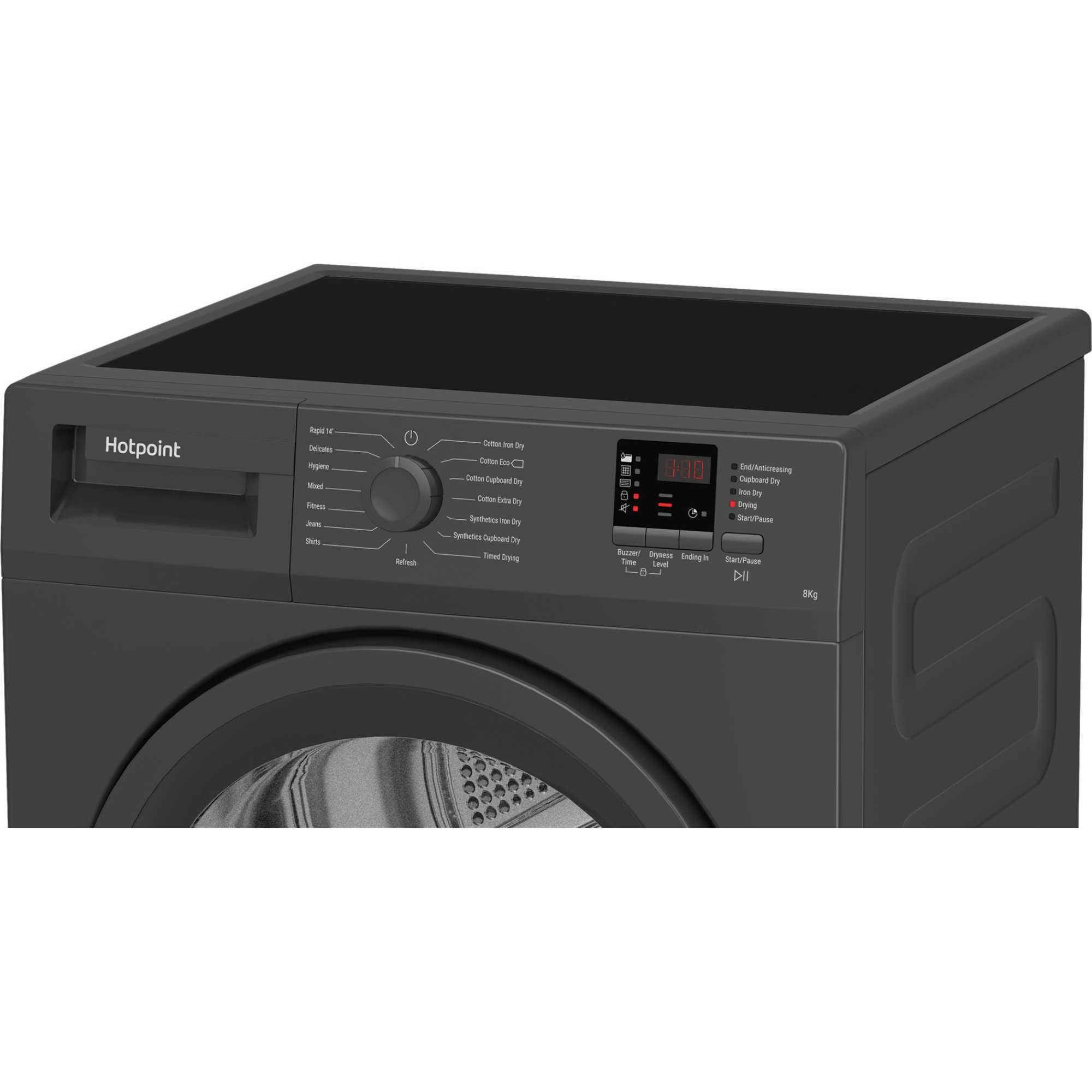 C HD C82 GGGD UK 8kg Condenser Tumble Dryer - Graphite