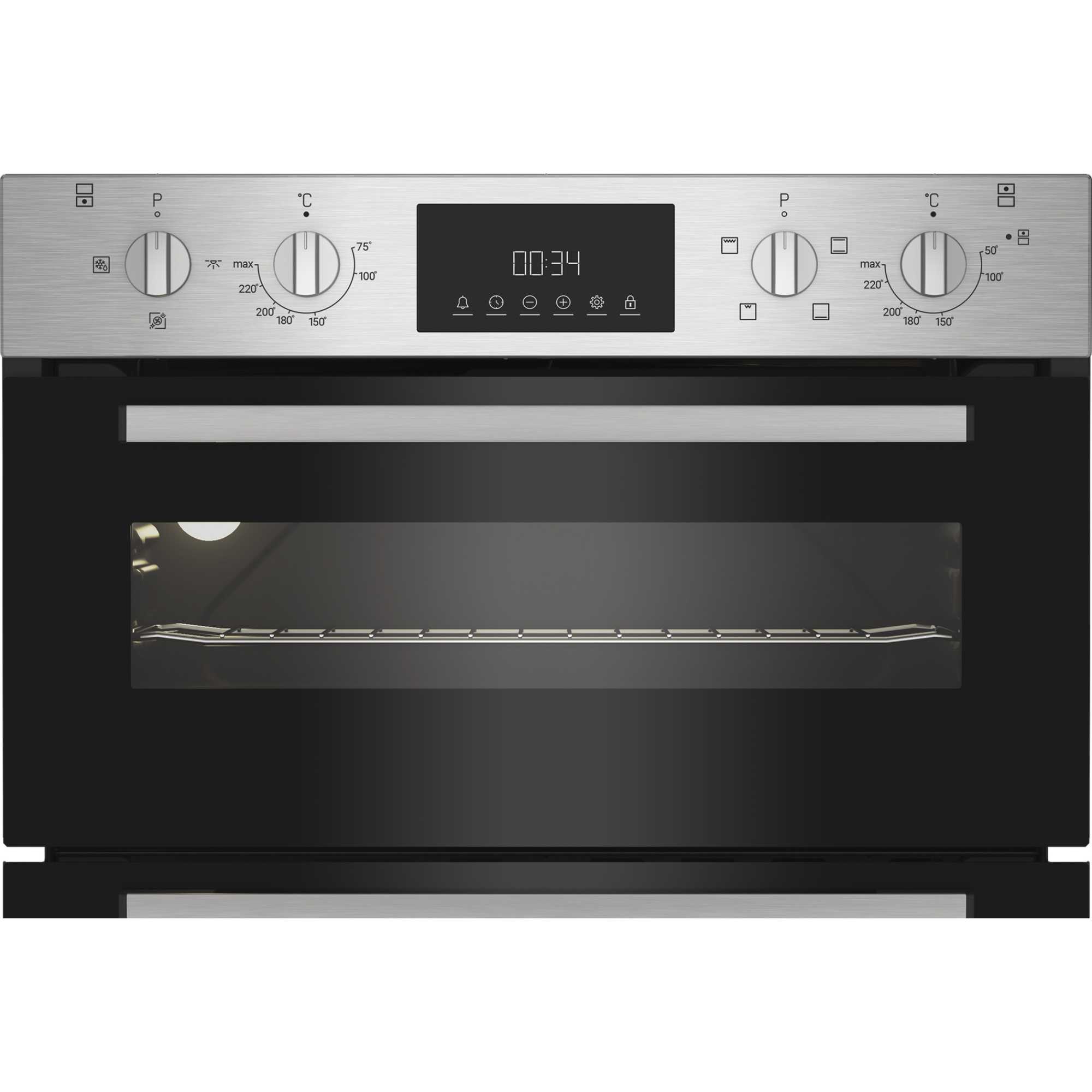 DUI 10D IX Built Under Electric Fan Double Oven - Stainless Steel
