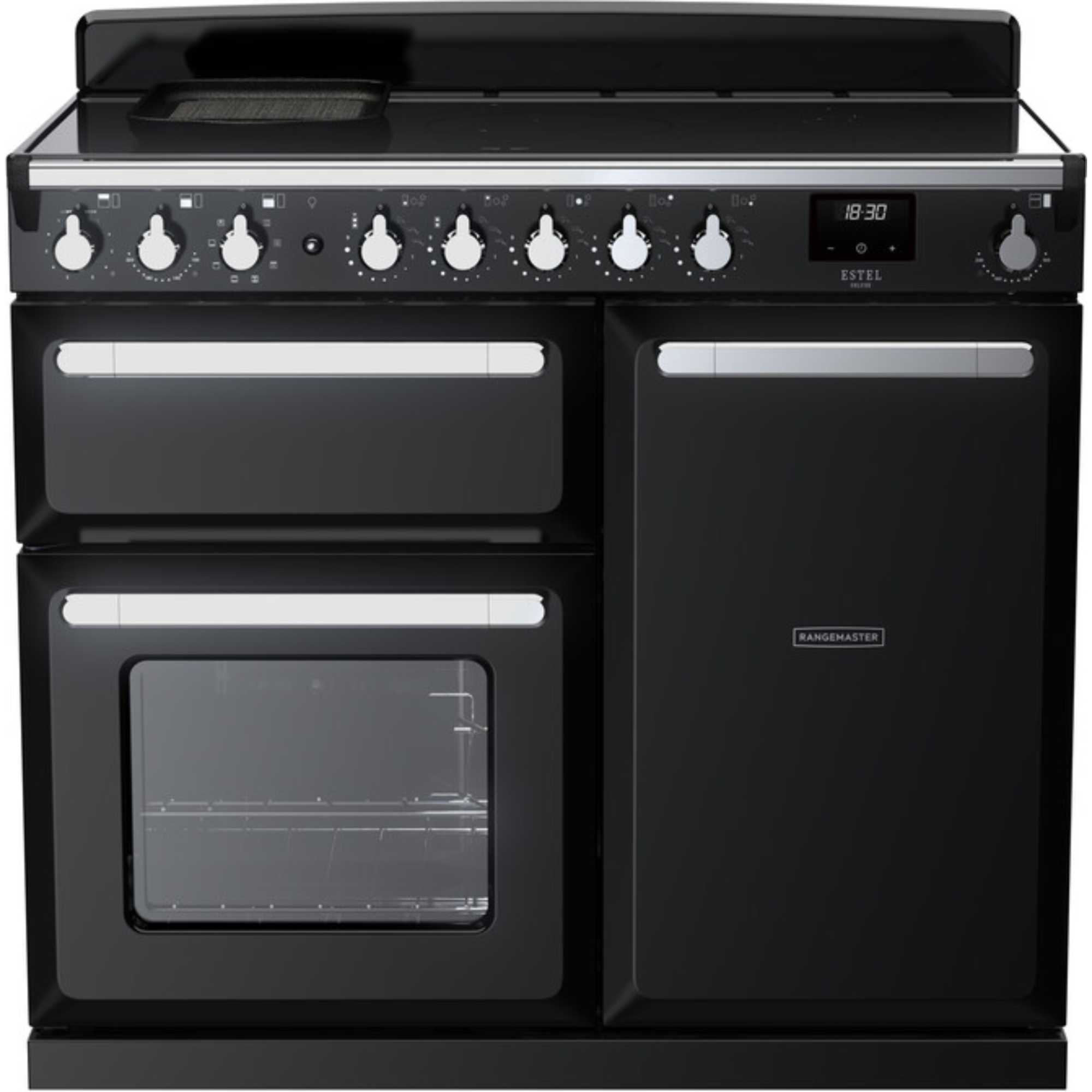 ESDL100EIPGBL/CM1 Estel Deluxe 100 Induction Range Cooker - Gloss Black