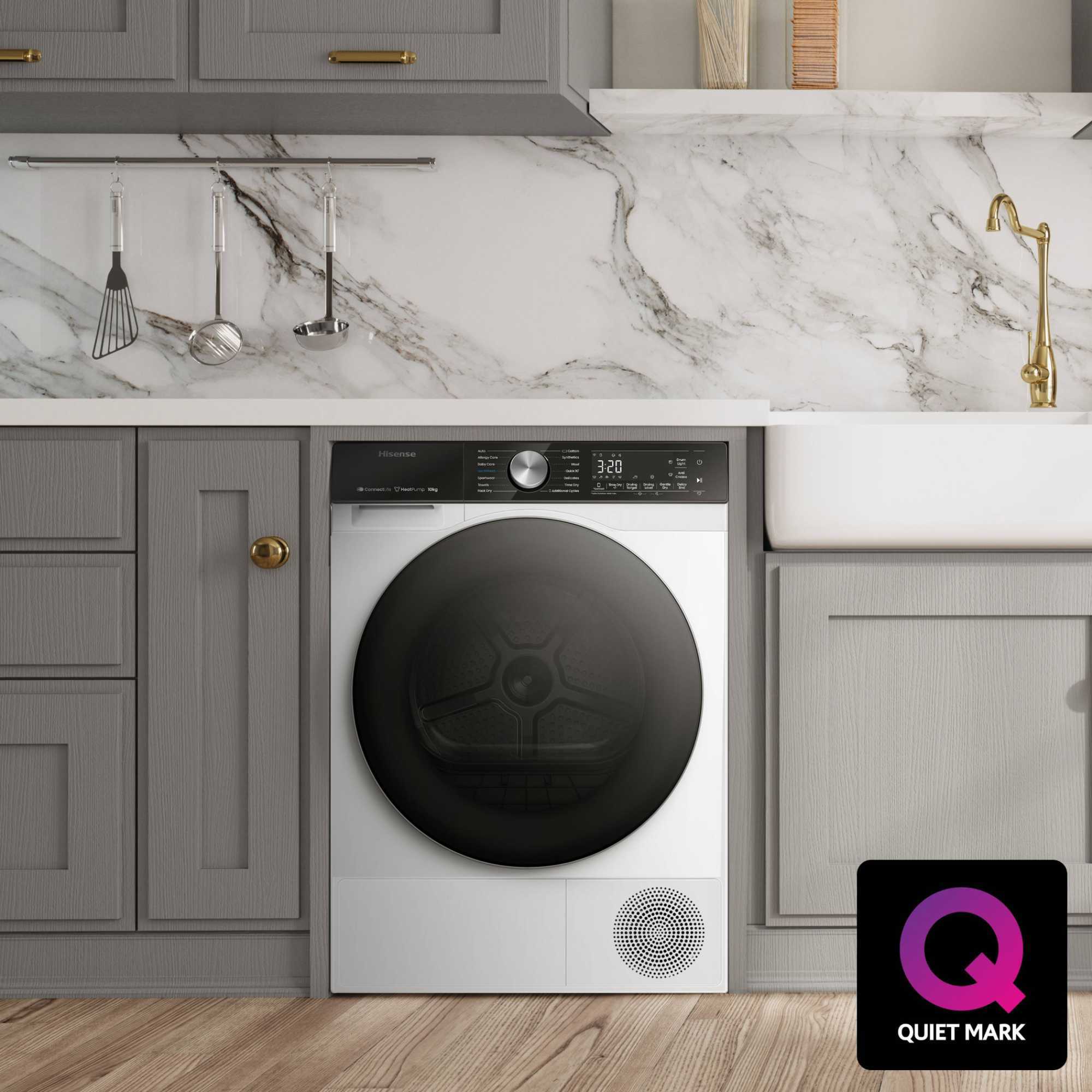 DH5S102BW Heat Pump Condenser Tumble Dryer - White/Black