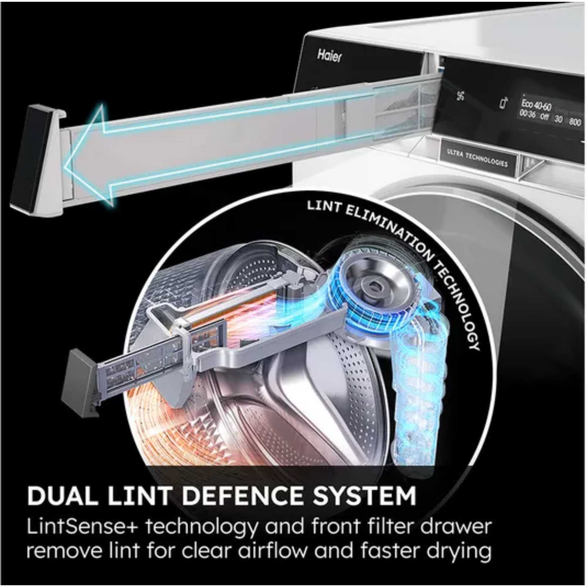 12kg Wash 7kg Dry 1400rpm Washer Dryer - HWD120BD16397EUK