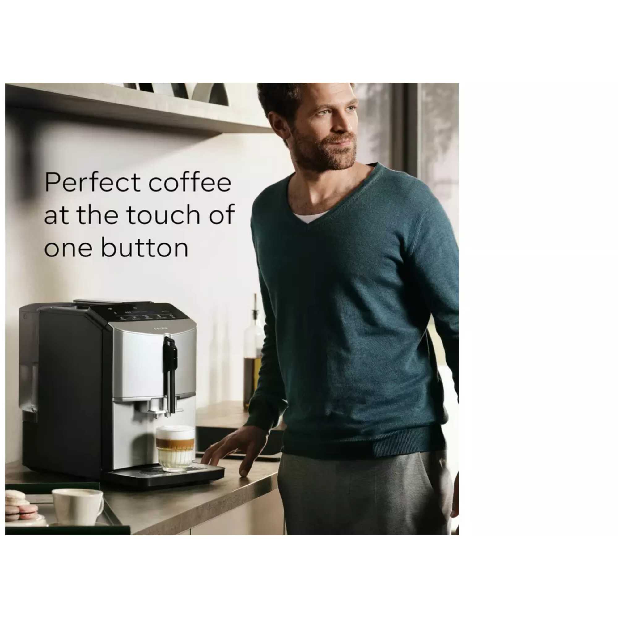 Siemens TF303G07 EQ300 Bean To Cup Automatic Coffee Machine - Inox ...