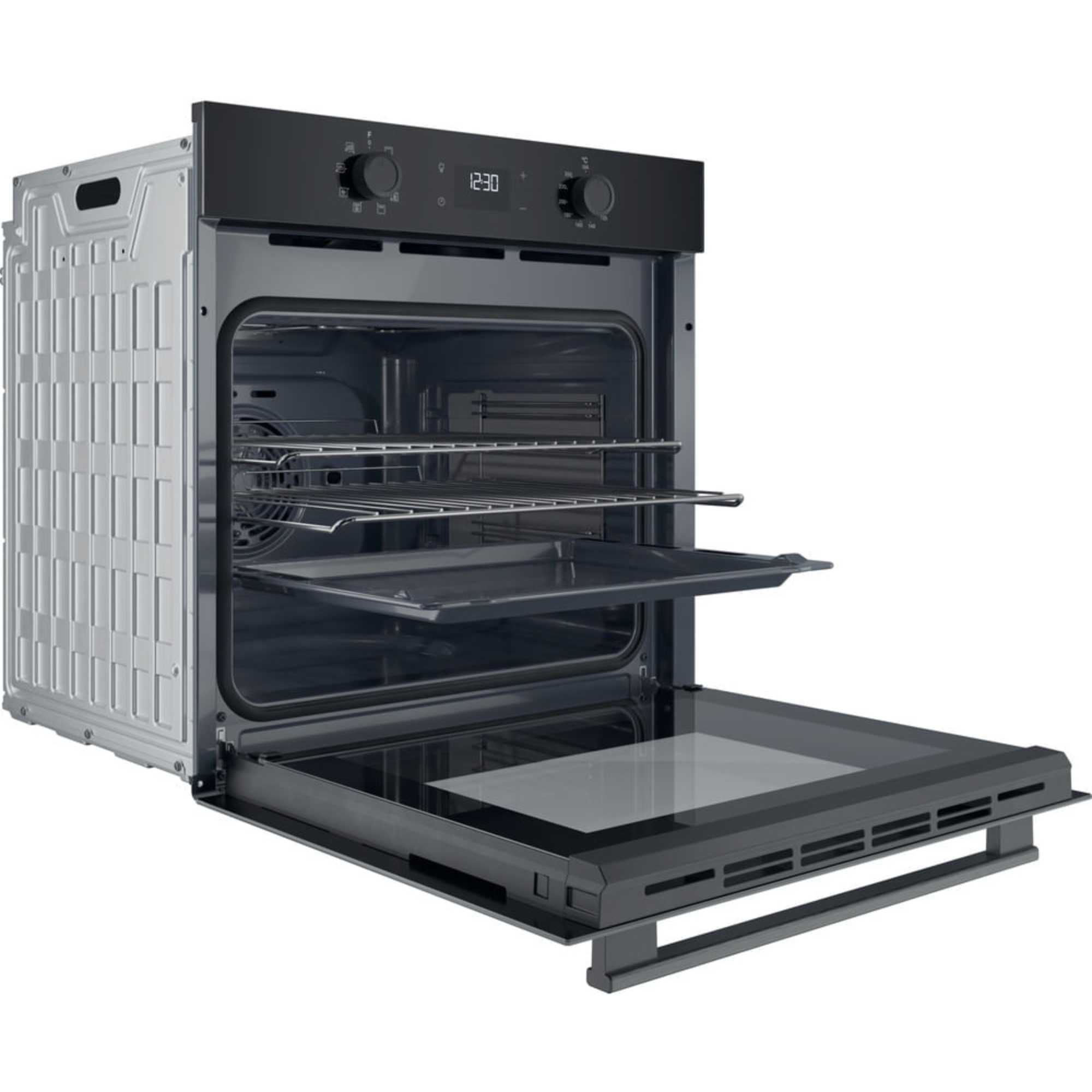 HO 455C B UK Class 2 60cm Built-In Single Multifunction Oven - Black