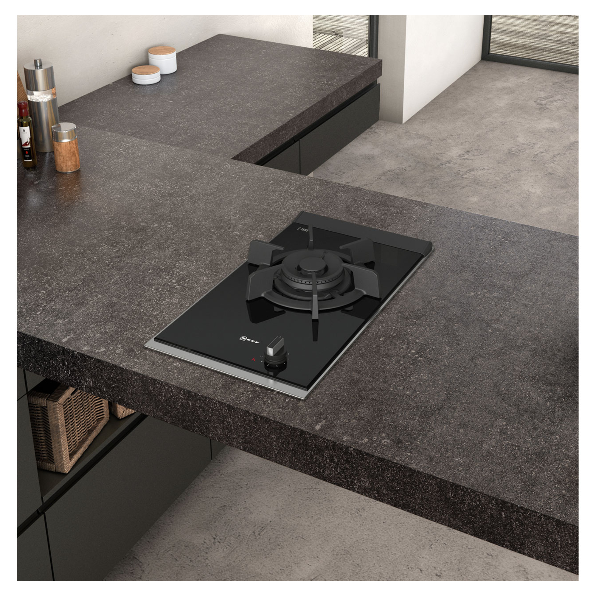 N23TA19N0 300mm Built-In Domino Wok Gas Hob