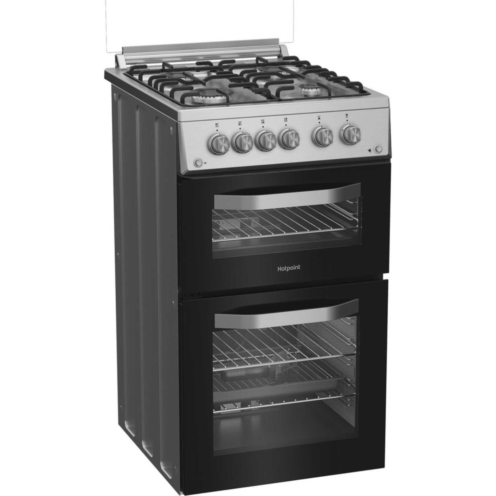 HDG5GCX 50cm 4 Burner Gas Cooker - Stainless Steel