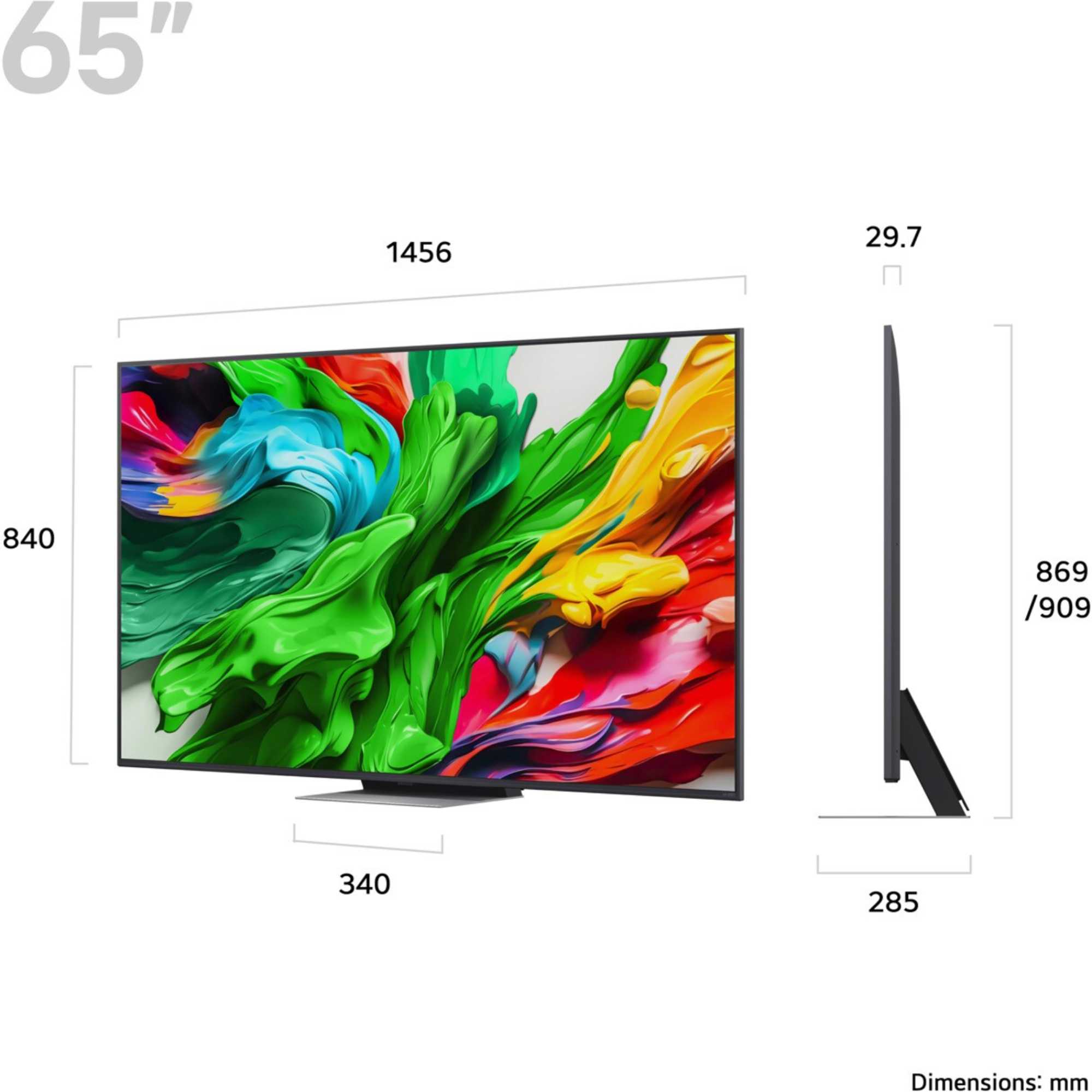 87A6B 65" 4K HDR Smart webOS TV with AI Concierge - 65QNED87A6B