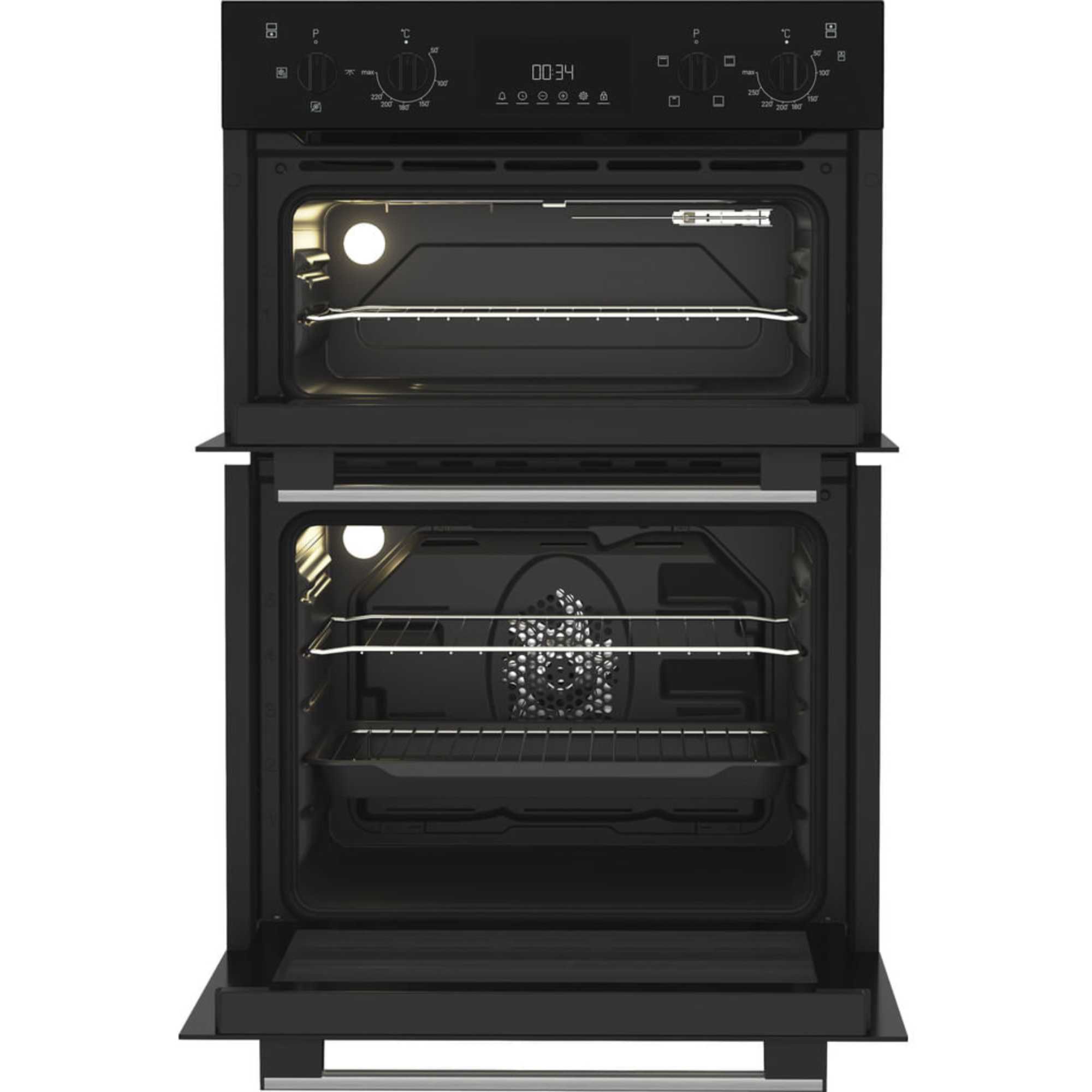 DII 10D B Built-In Electric Fan Double Oven - Black