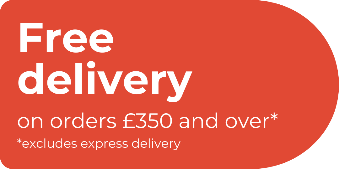 Free delivery on orders £400 and over, excludes weekends and express delivery
