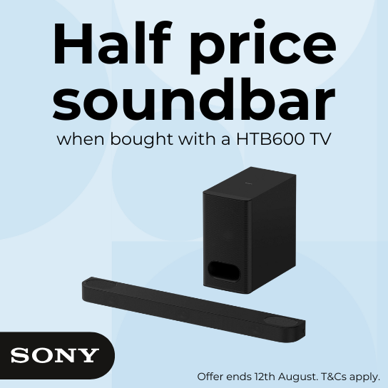 Half price Sony soundbar when bought with a HTB600 TV 