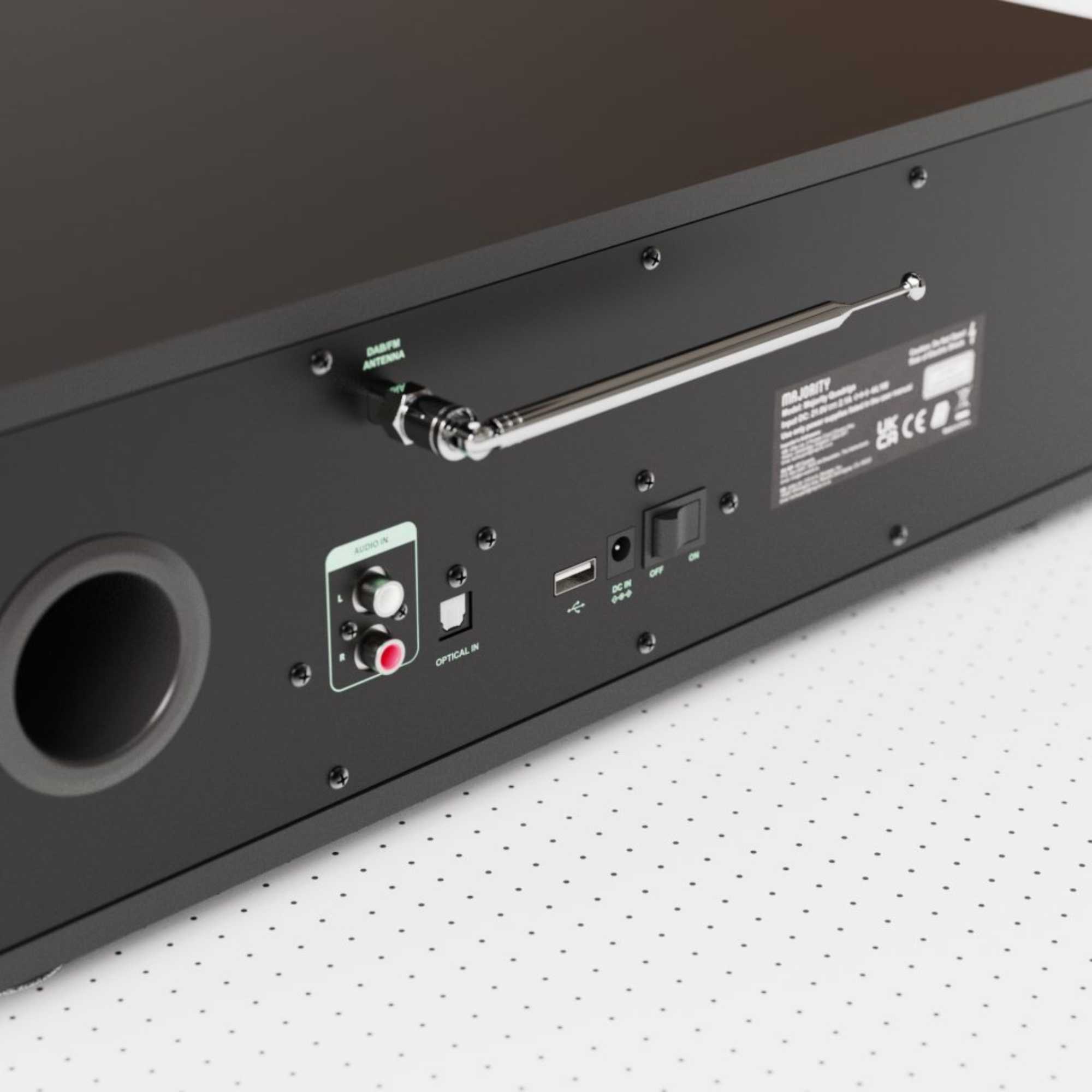 Quadriga Internet Radio Music System with Spotify Connect - Black