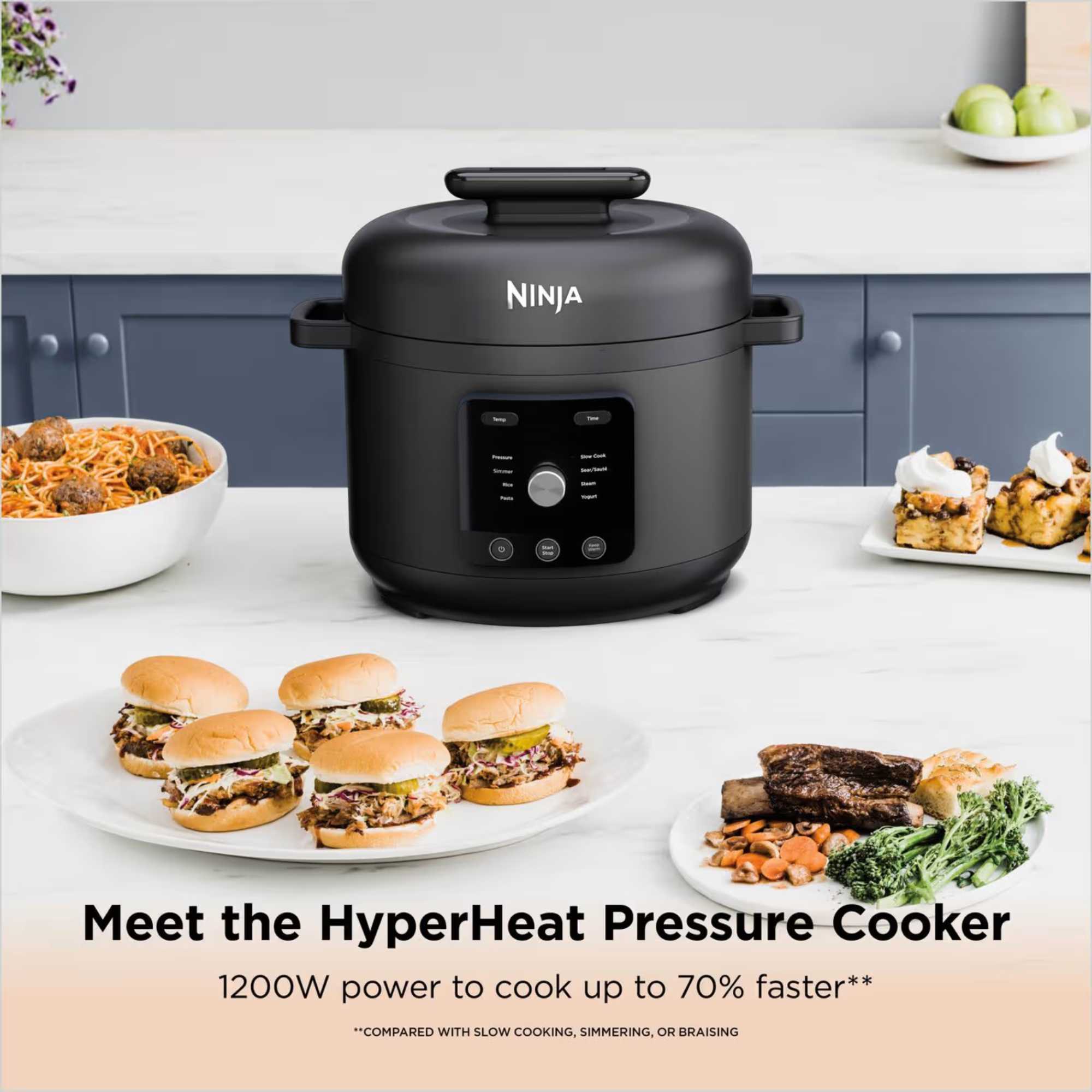 PC201UK HyperHeat 6L 9-in-1 Pressure & Rice Cooker