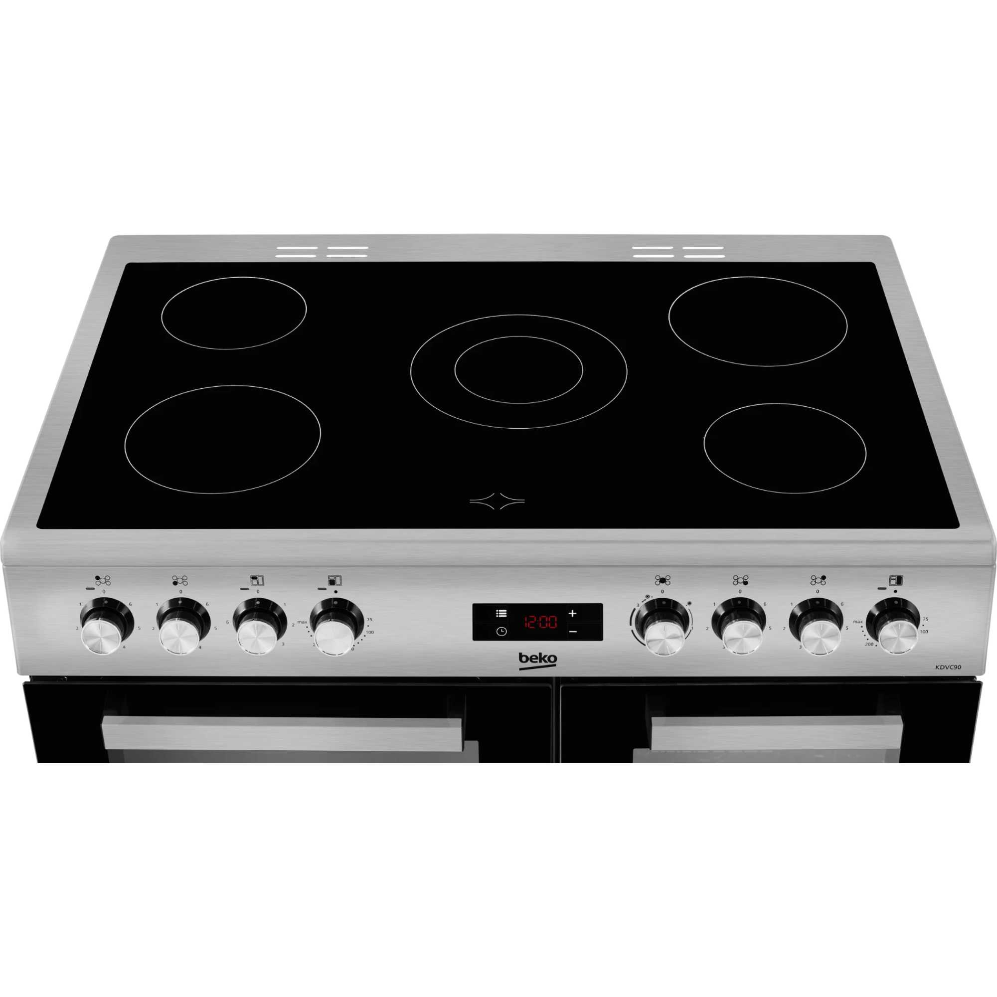 90cm Double Oven Range Cooker with 5 Ceramic Hobs - KDVC90X