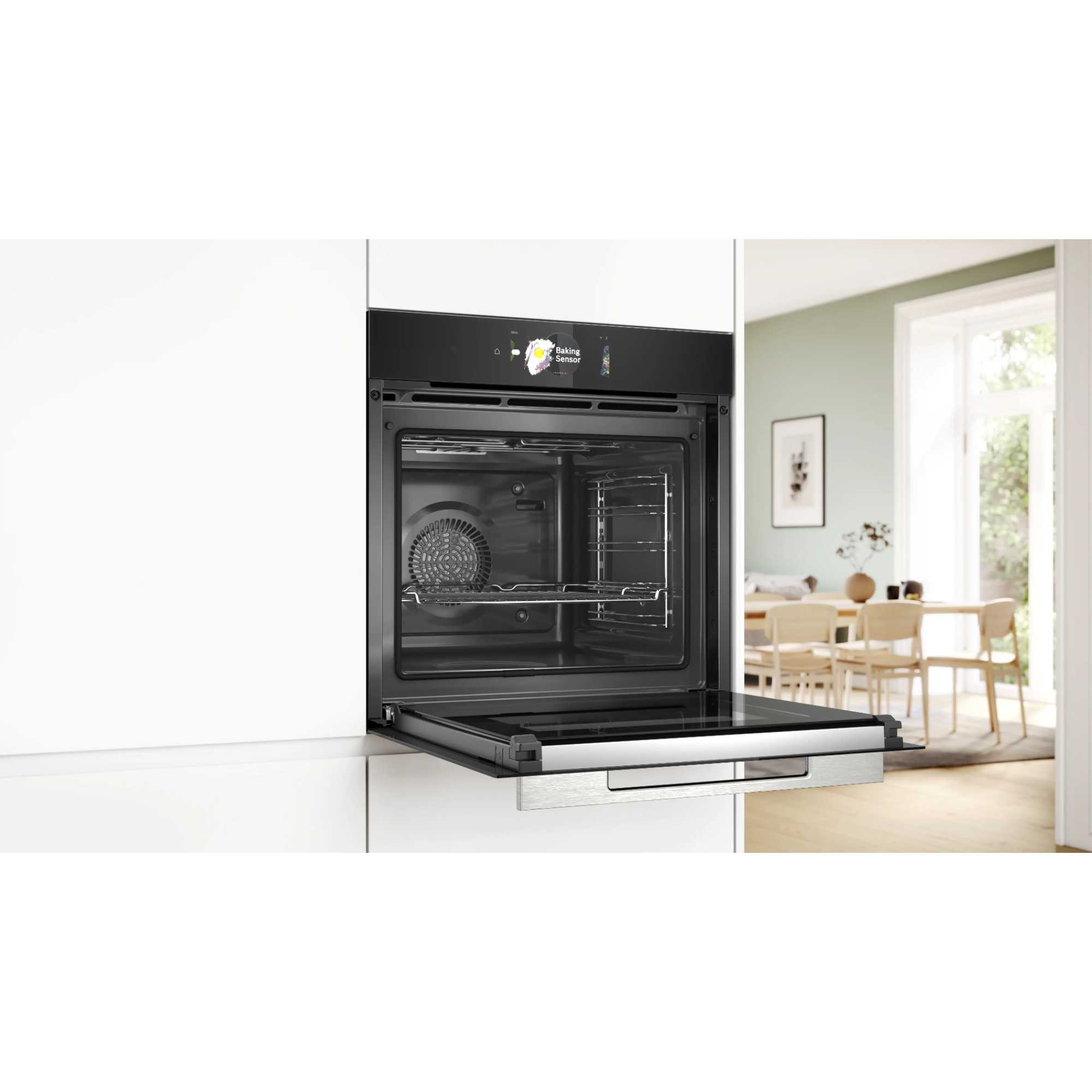 Series 8 HBG7784B1 Built-In Single Oven with Air Fry Function - Black