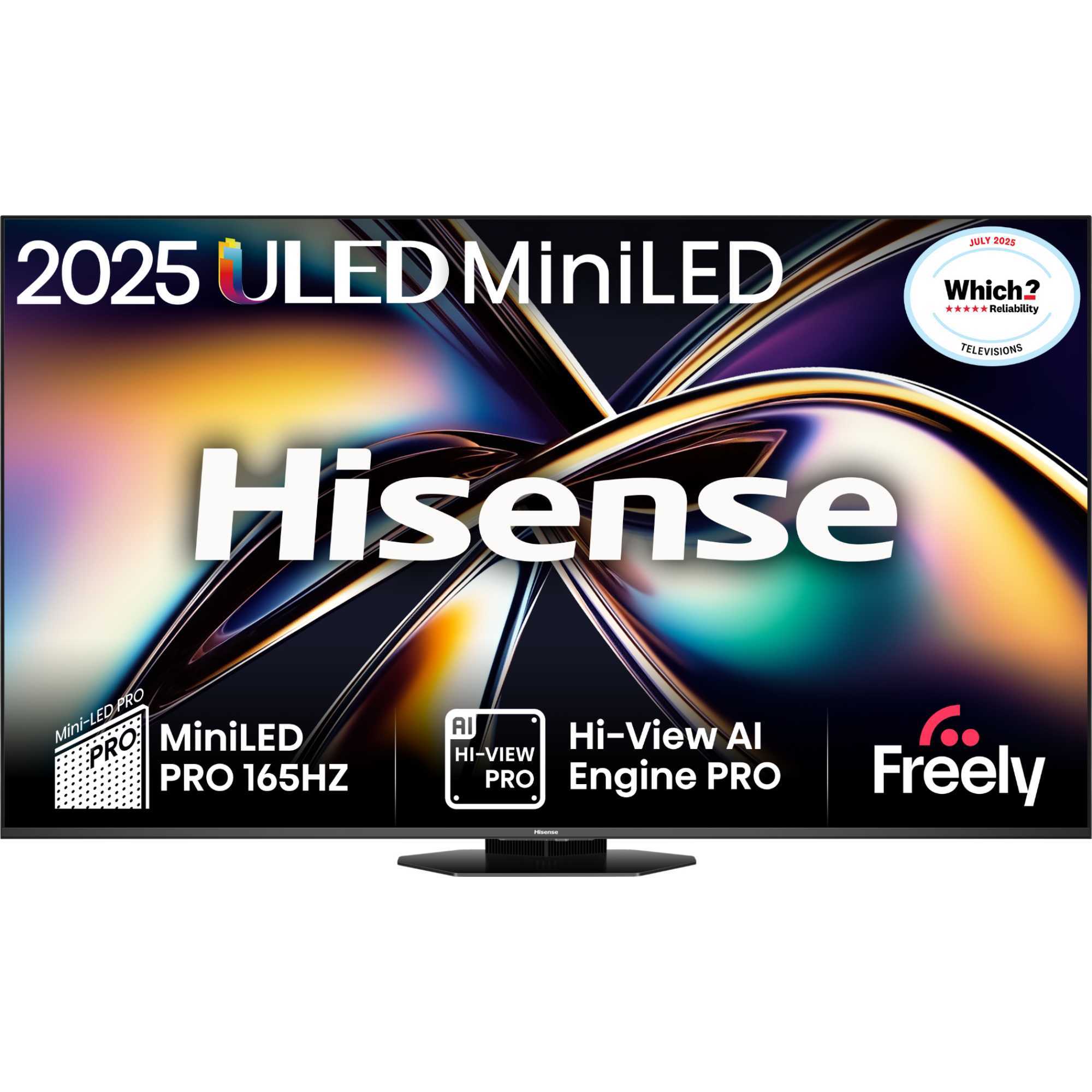 U8QTUK 75" 165Hz MiniLED Smart AI TV with Freely - 75U8QTUK