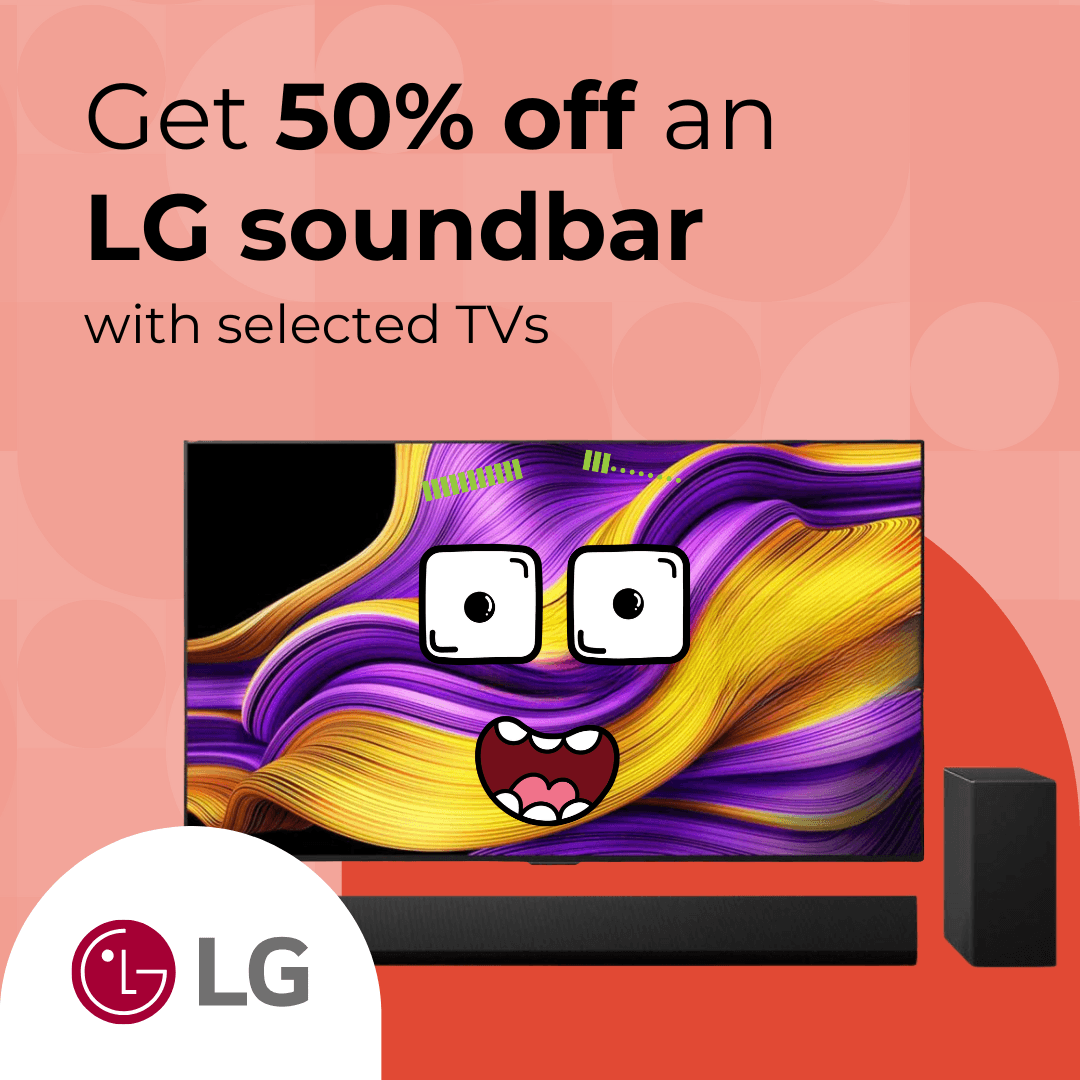 50% off an LG soundbar with selected TVs