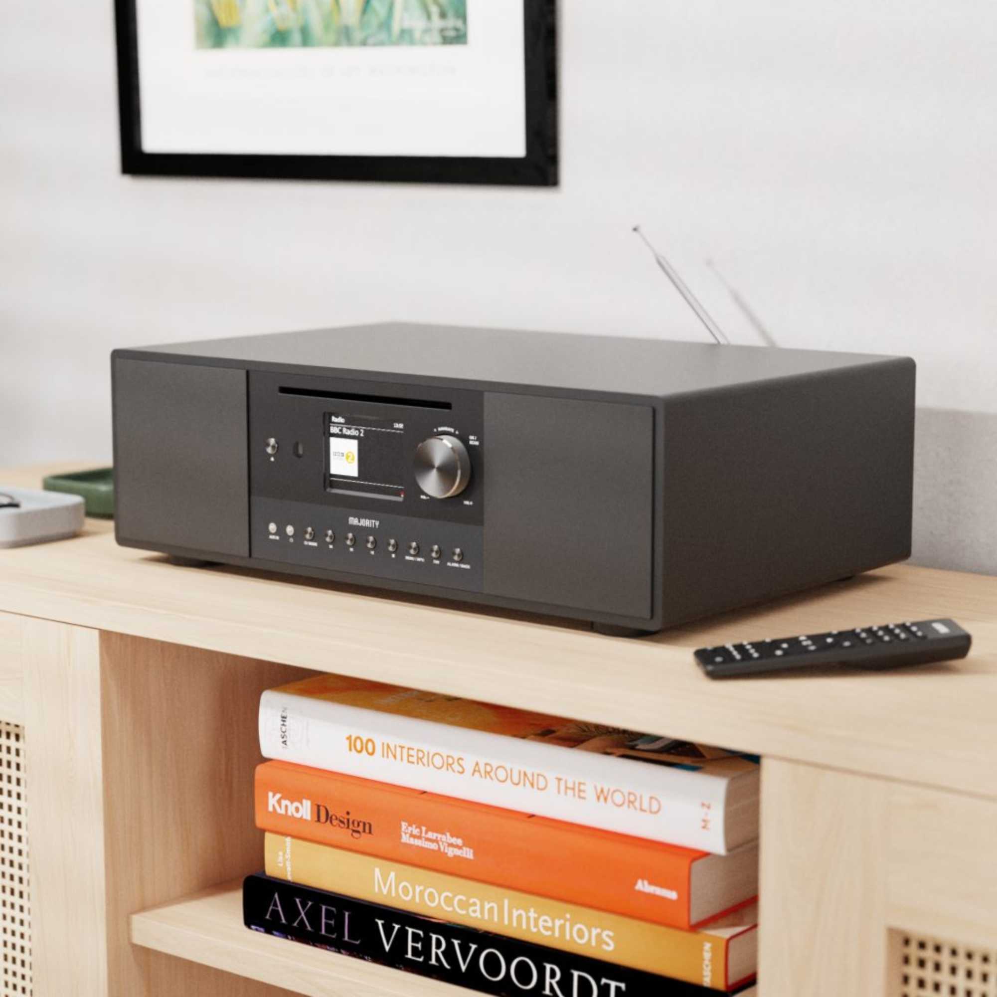 Quadriga Internet Radio Music System with Spotify Connect - Black