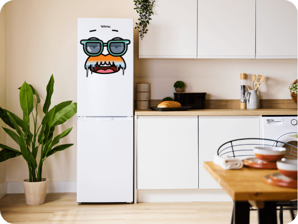 Altimo aff180552w freestanding fridge freezer.