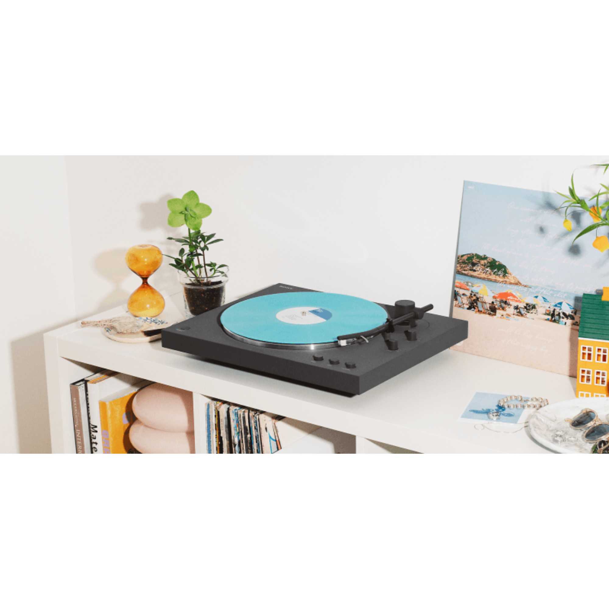 PS-LX3BT Full Auto Bluetooth Wireless Turntable - Black