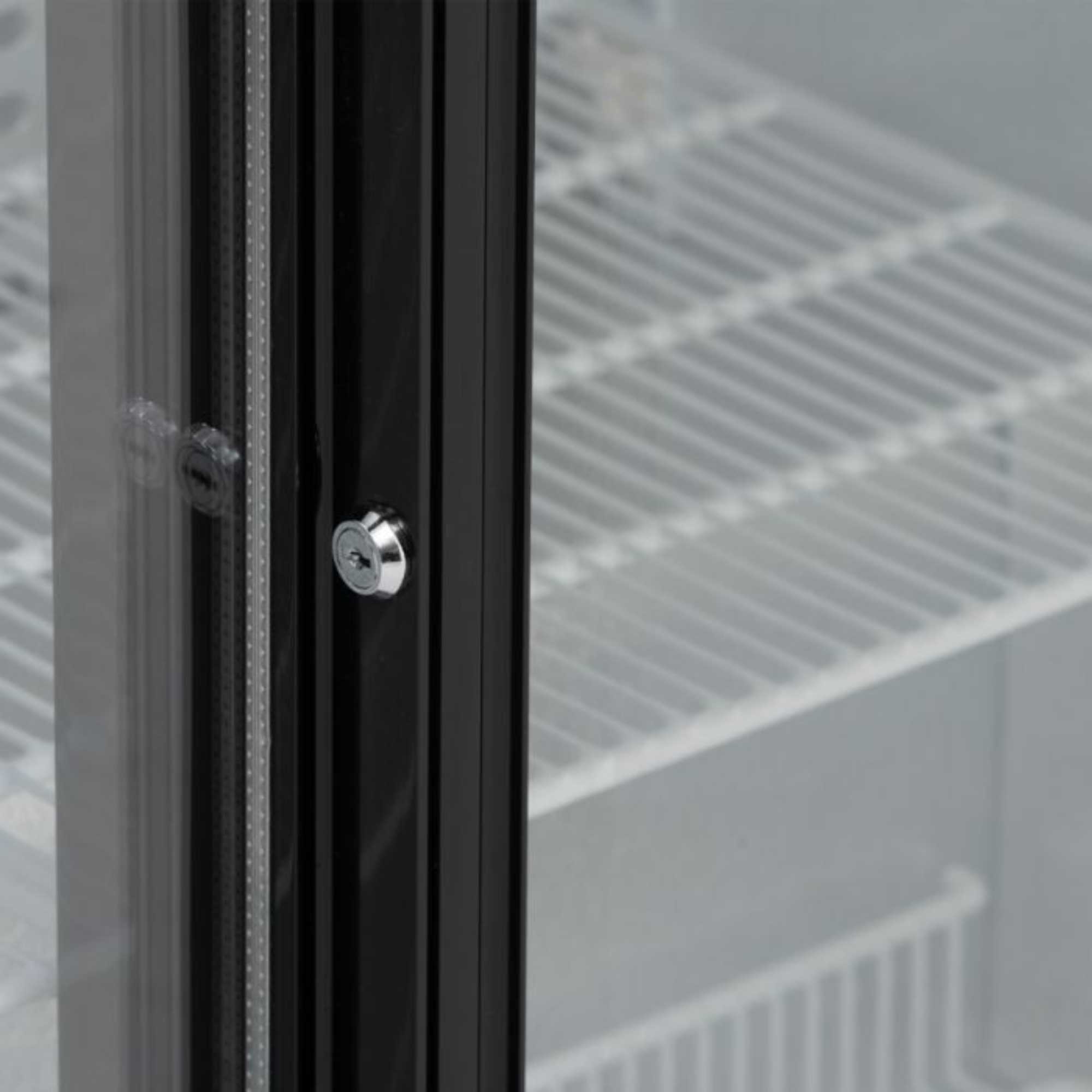 BAR3SL Triple Sliding Glass Door 338 Bottle Capacity Cooler - Black