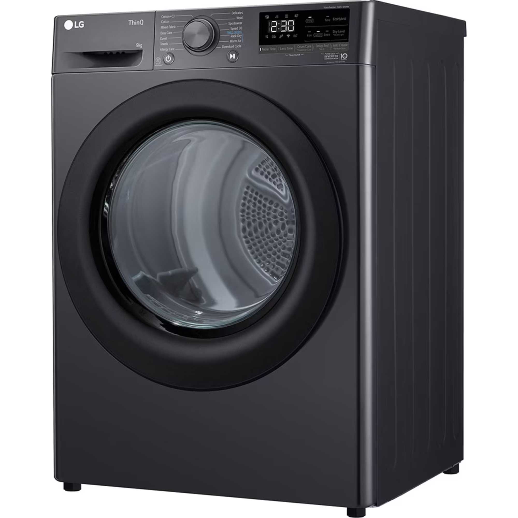 FDV309GN Dual Inverter 9kg Heat Pump Tumble Dryer - Slate Grey