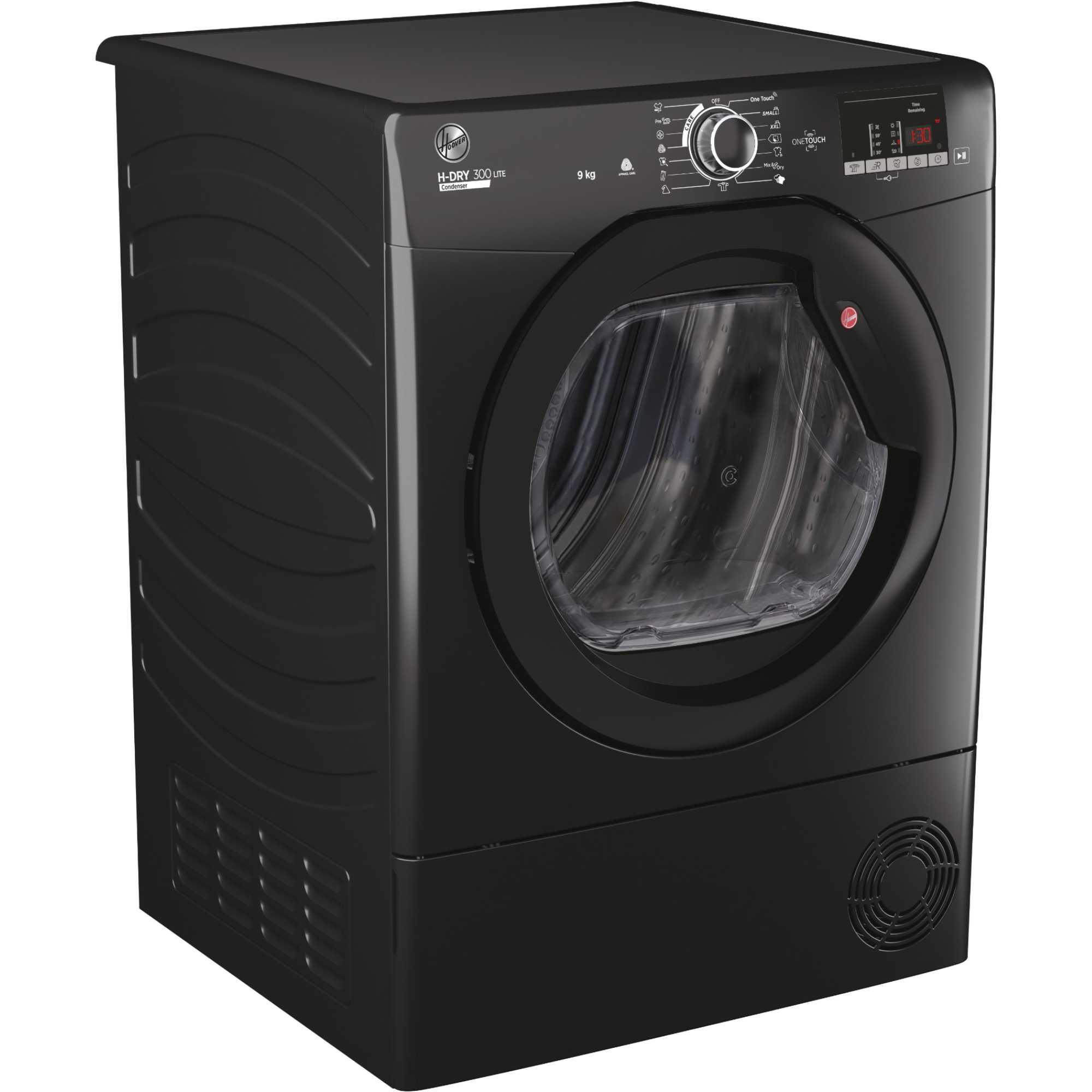 HLE C9DGB-80 9kg Smart Condenser Tumble Dryer - Black