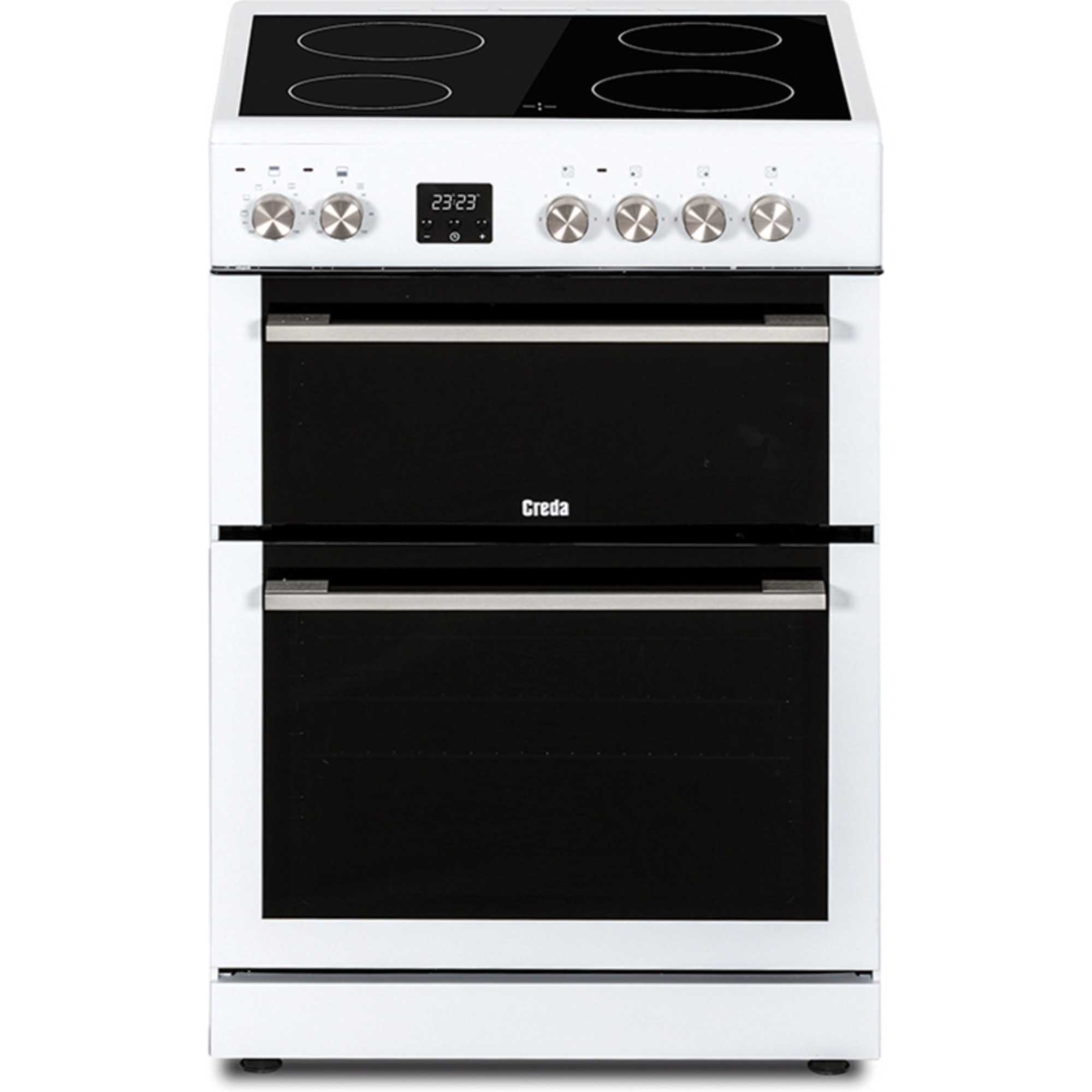 C60CDOW 60cm Double Oven Ceramic Cooker - White
