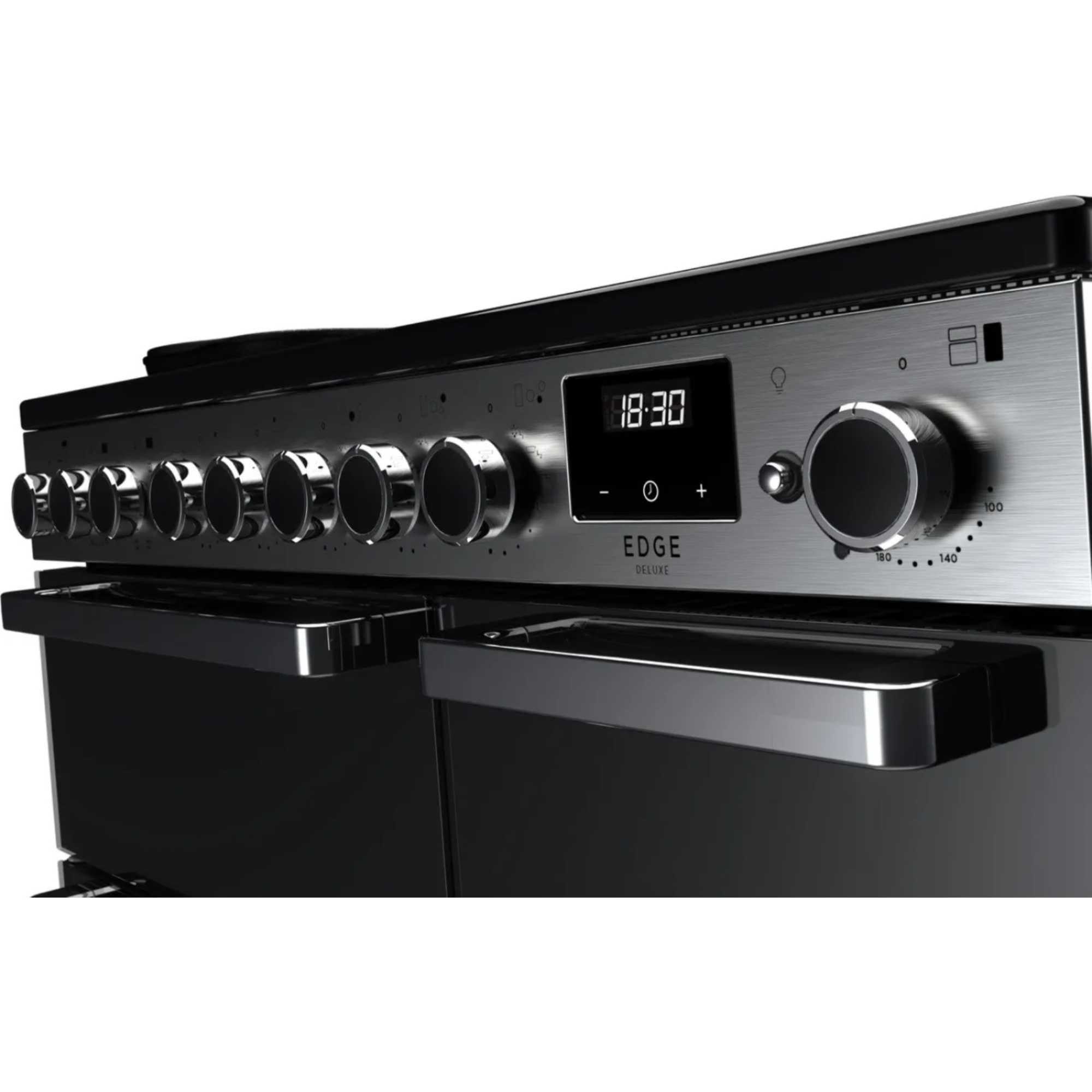 Edge Deluxe 90 90cm Electric Range Cooker - EDDL90EIGBLK/CM1