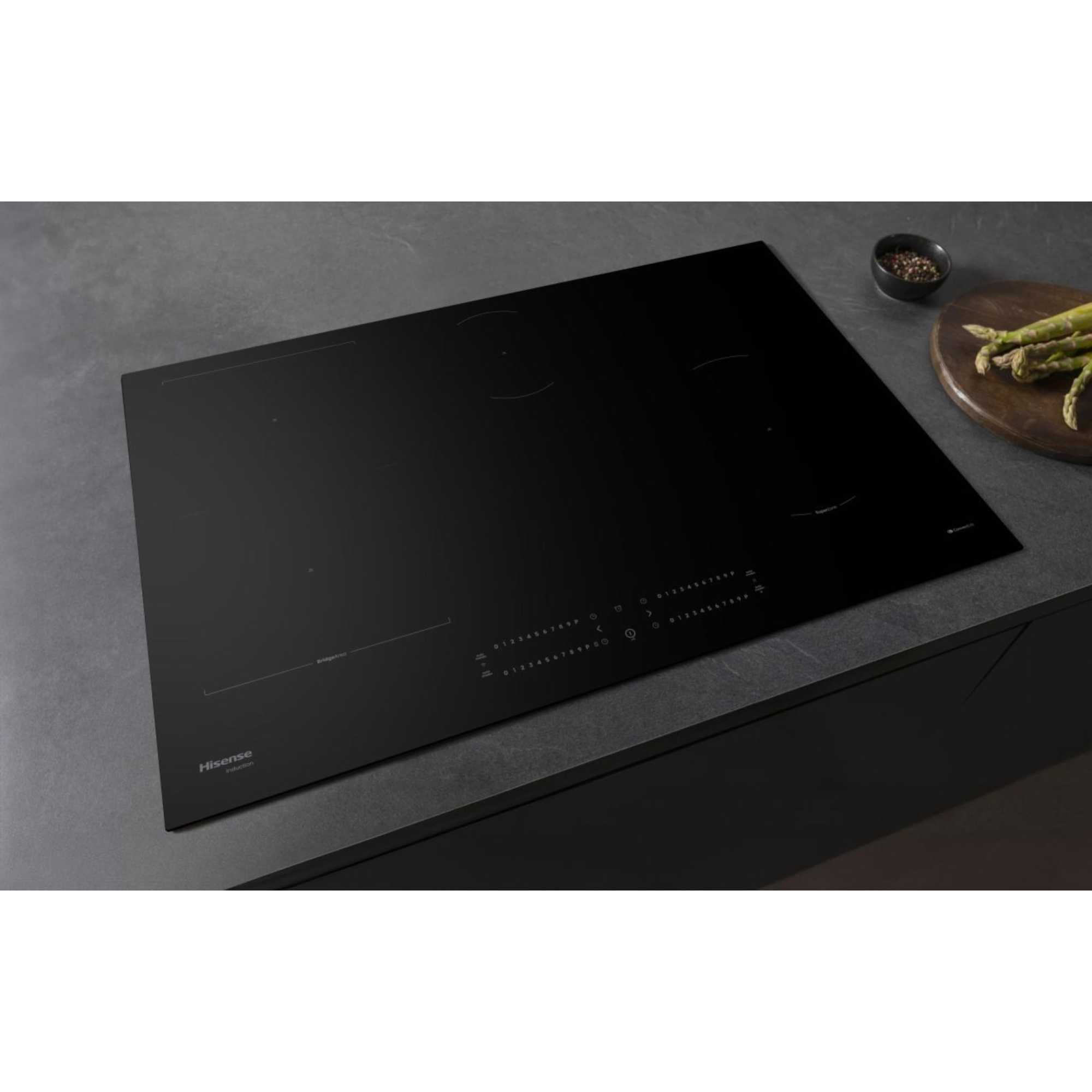 HI8432BSCWF Hi6 80cm 4 Zone Induction Hob - Black