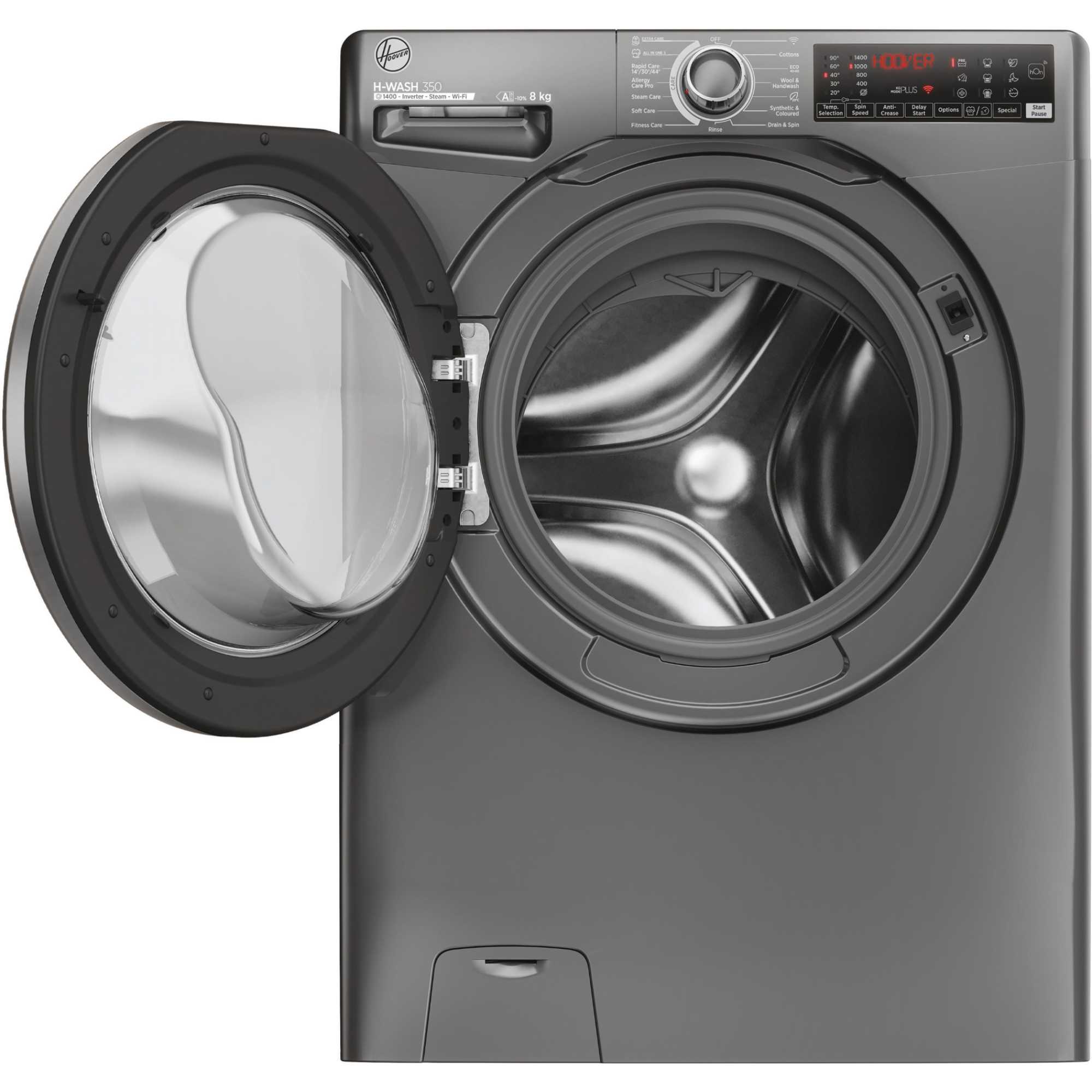 H3WPS486TMRR6-80 H-Wash 350 8kg 1400RPM Smart Washing Machine - Graphite