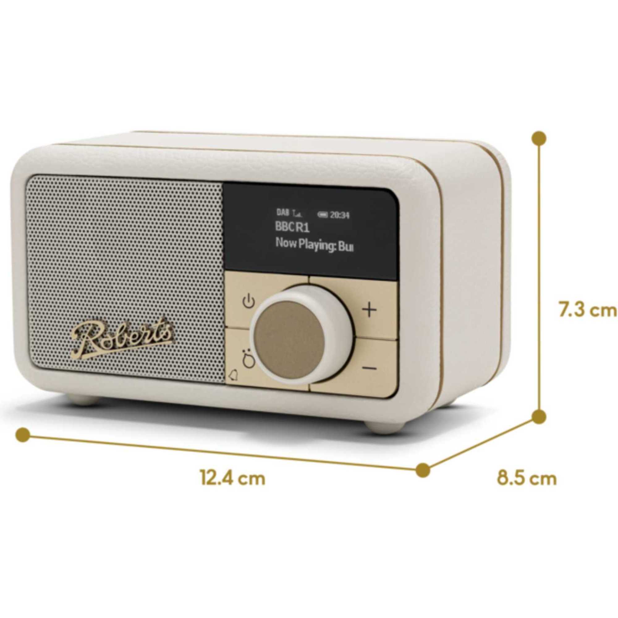 Revival Petite 2 DAB/DAB+/FM Bluetooth Portable Radio - Pastel Cream