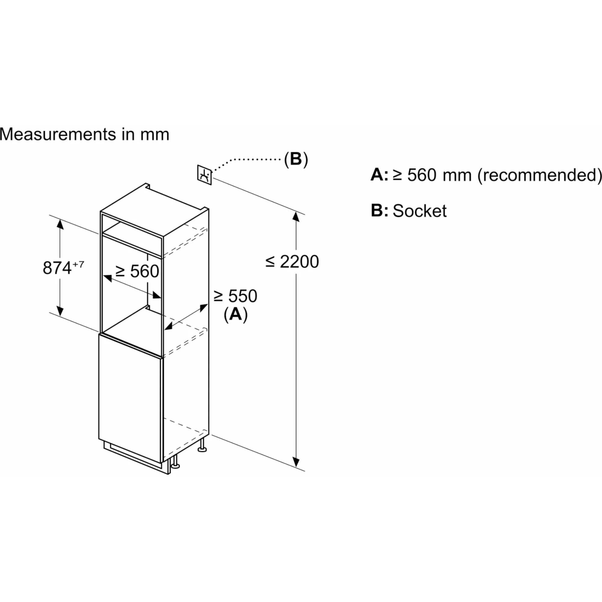 GI1216DE0 N 70 96l Low Frost Built-In Freezer