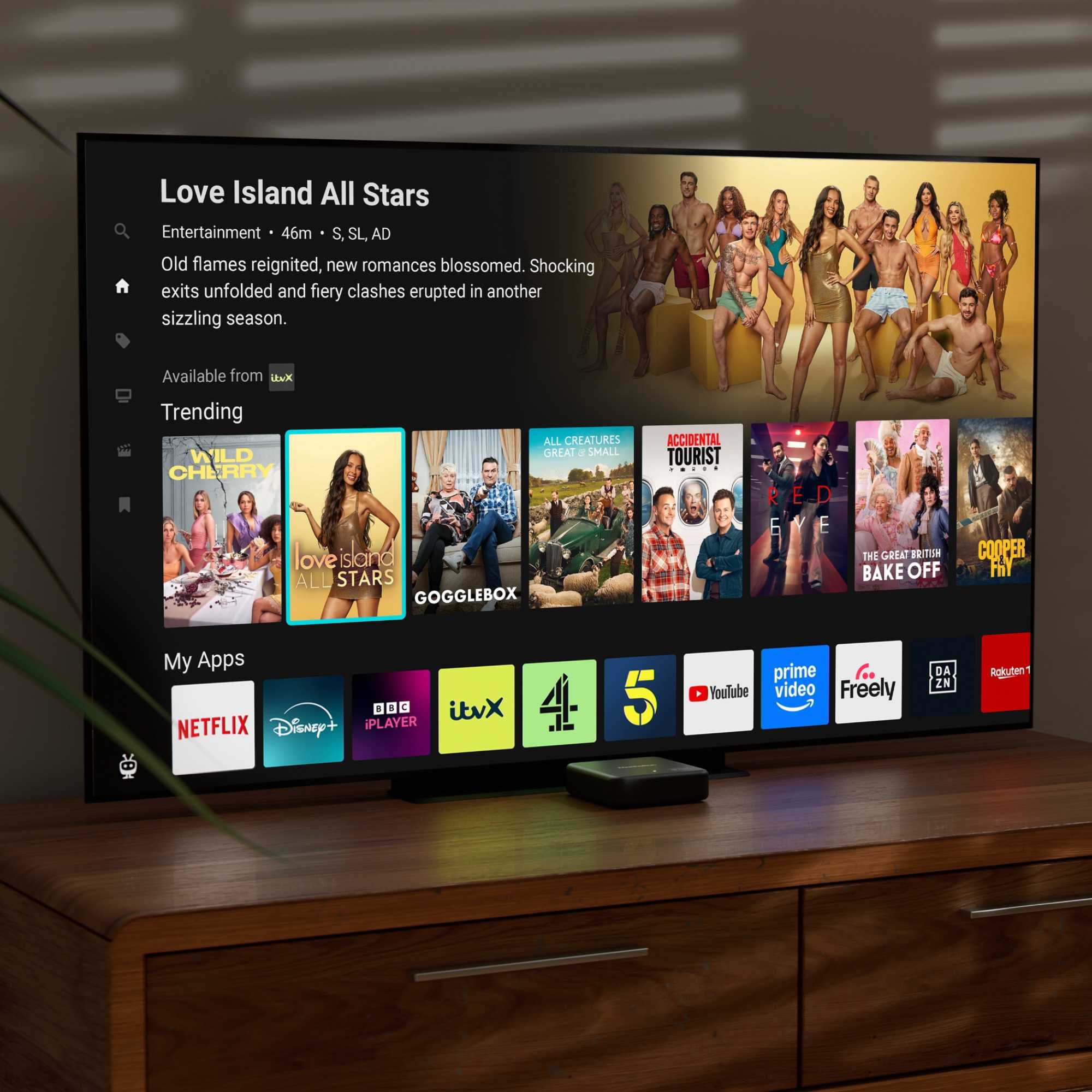 Aero 4K TV Streamer with Freely