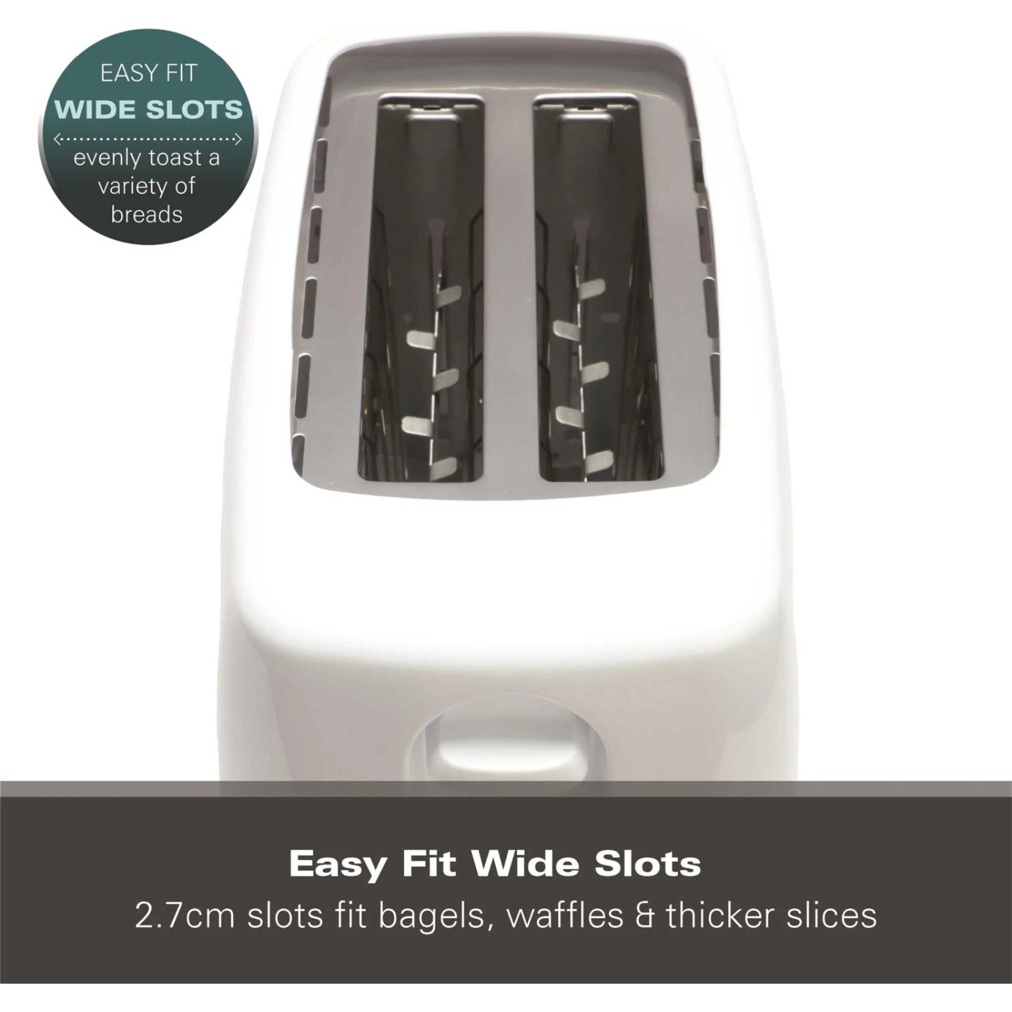 HB1116W Essential 2 Slice Toaster - White