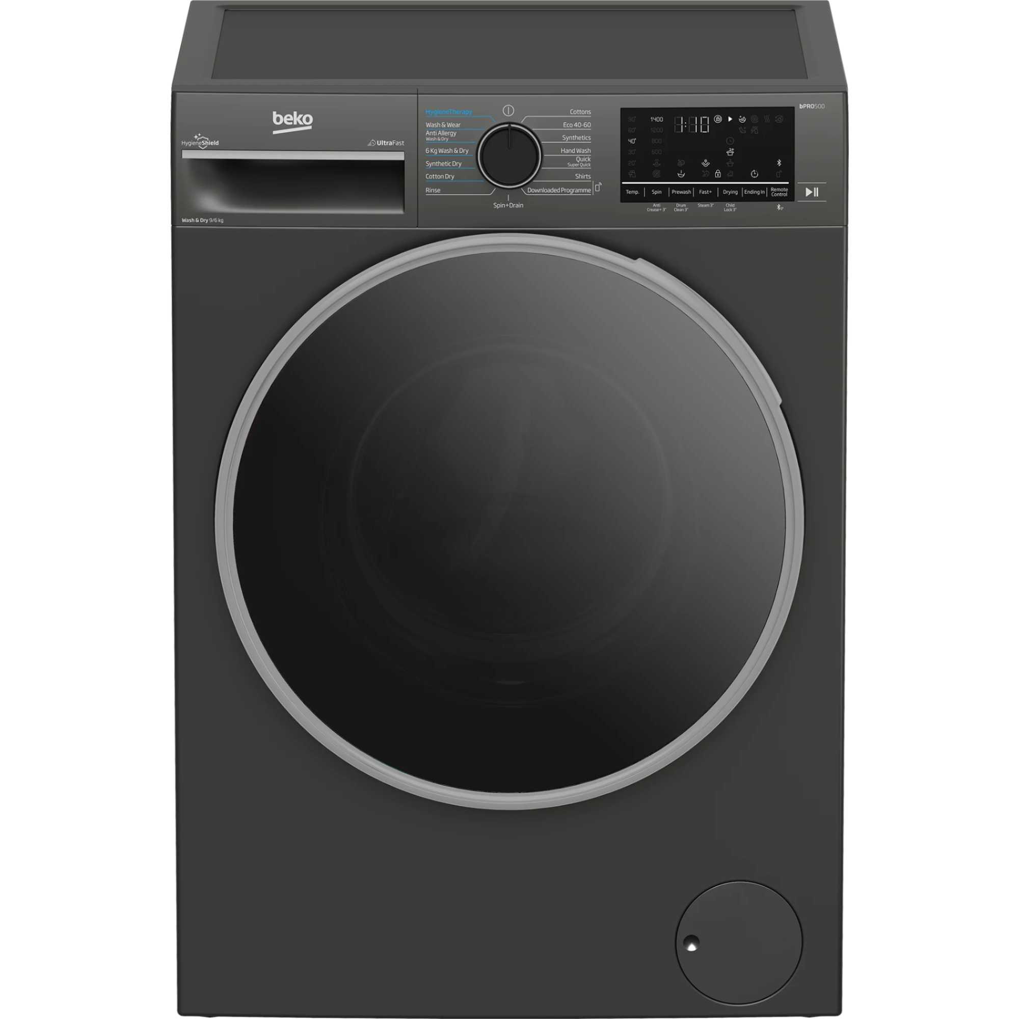 Beko - Washer Dryer - 9kg Wash / 6kg Dry - Grey - 1400 RPM