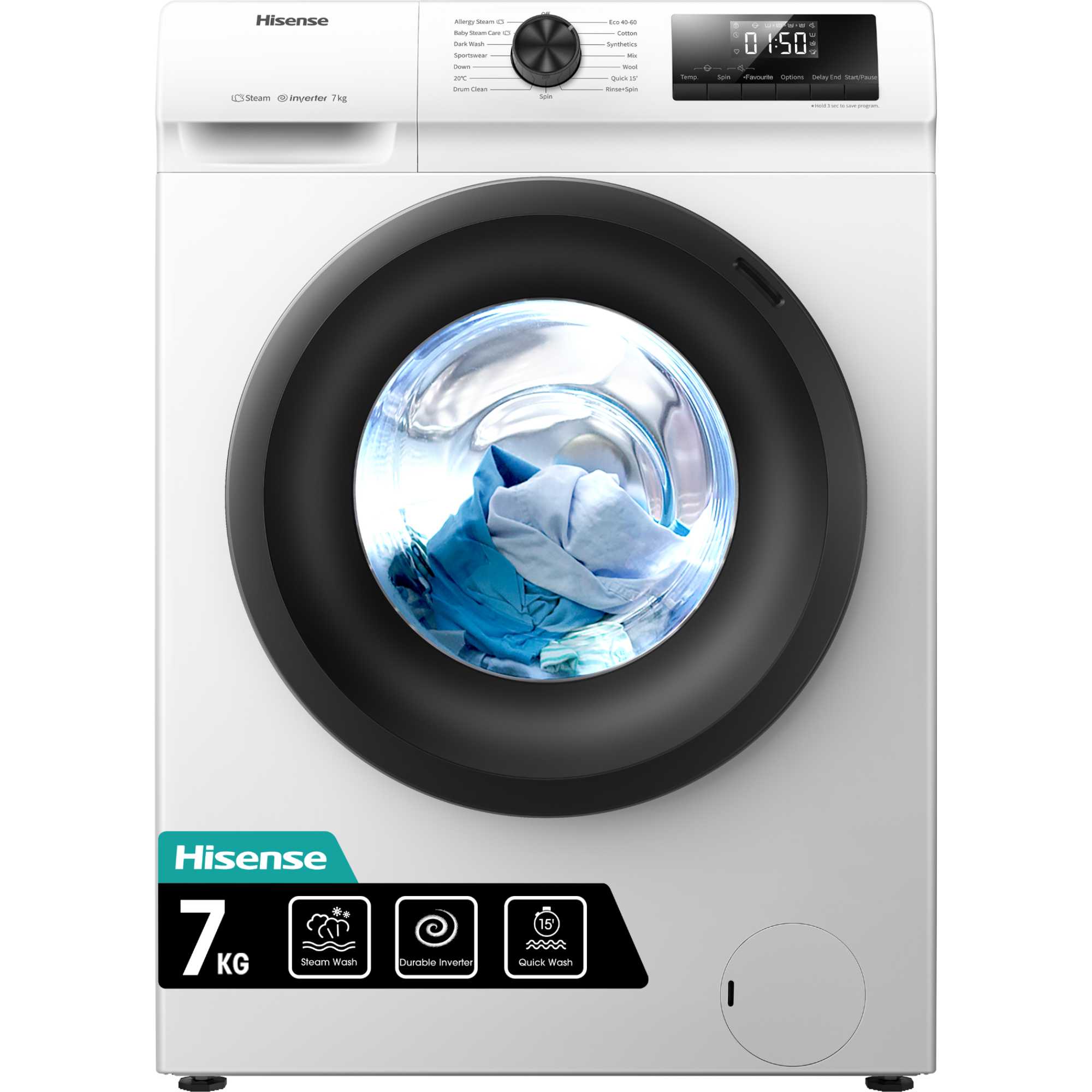 WFQP7012EVM 7kg Load 1200rpm Steam Washing Machine WFQP7012EVM 7kg Load 1200rpm Steam Washing Machine