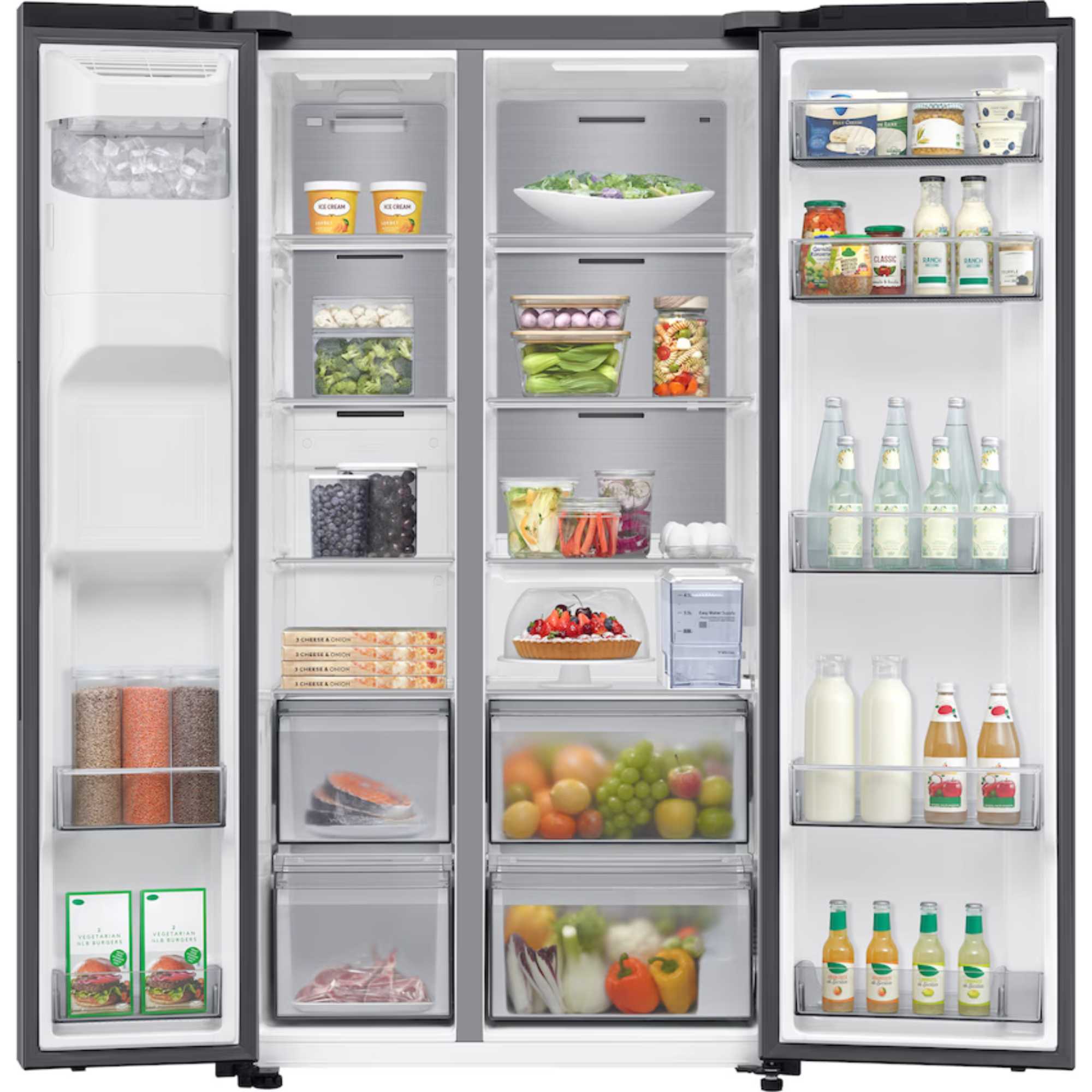Series 6 American Style Fridge Freezer 60/40 No Frost - Silver - RS70F65KETEU