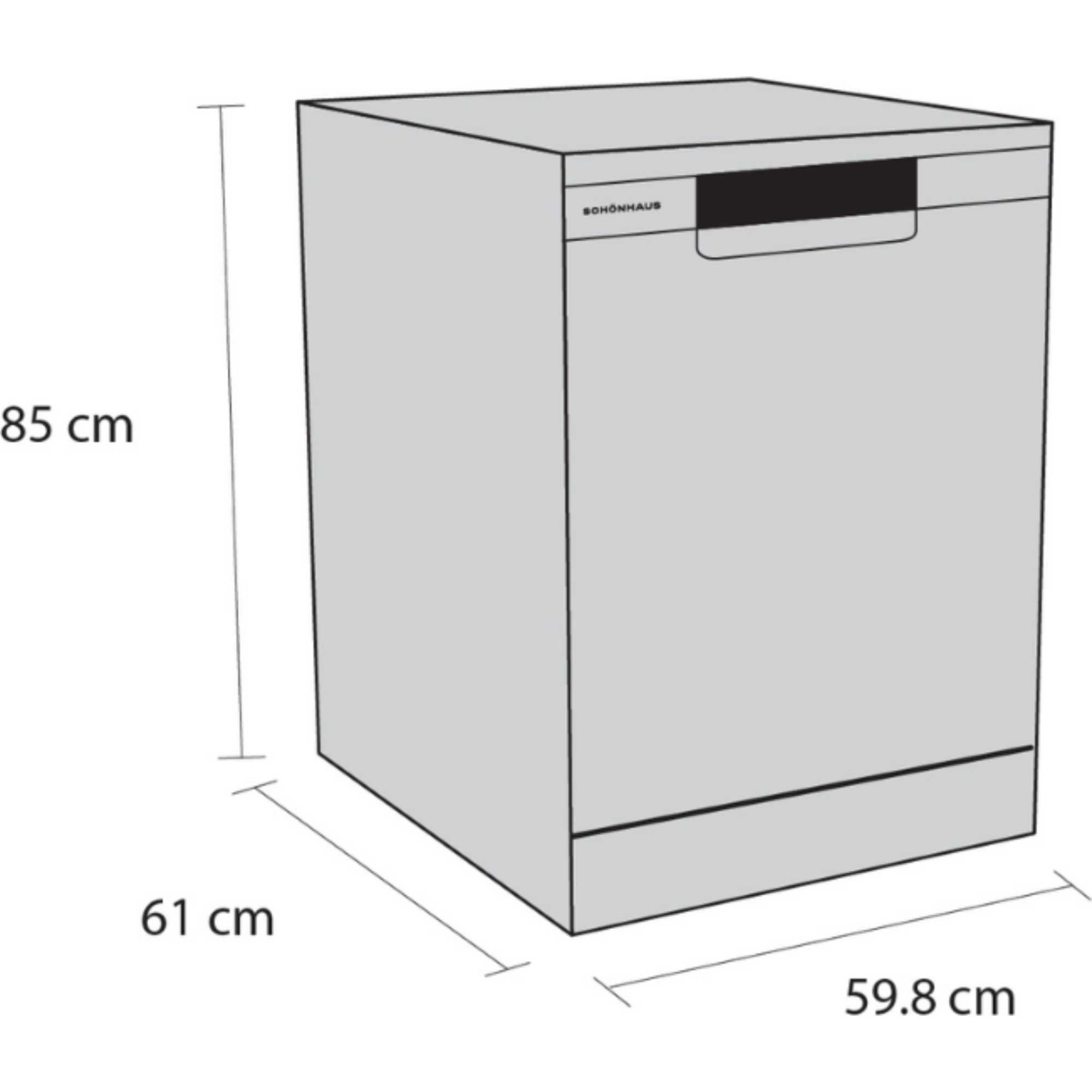 Freestanding Full-Sized Dishwasher - DWSF0115FSBG