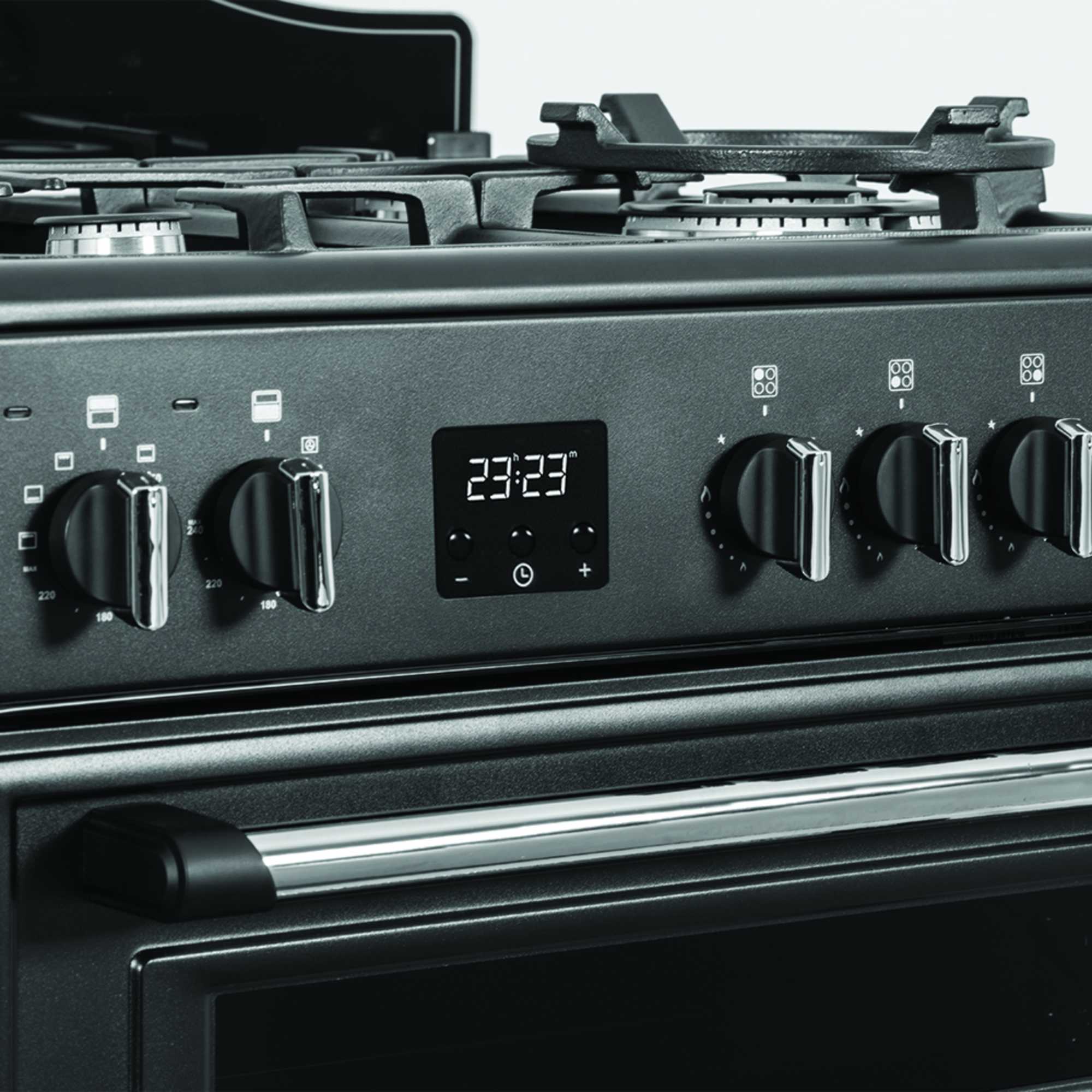 C60DFMRA 600mm Dual Fuel Cooker with Wok Burner - Anthracite