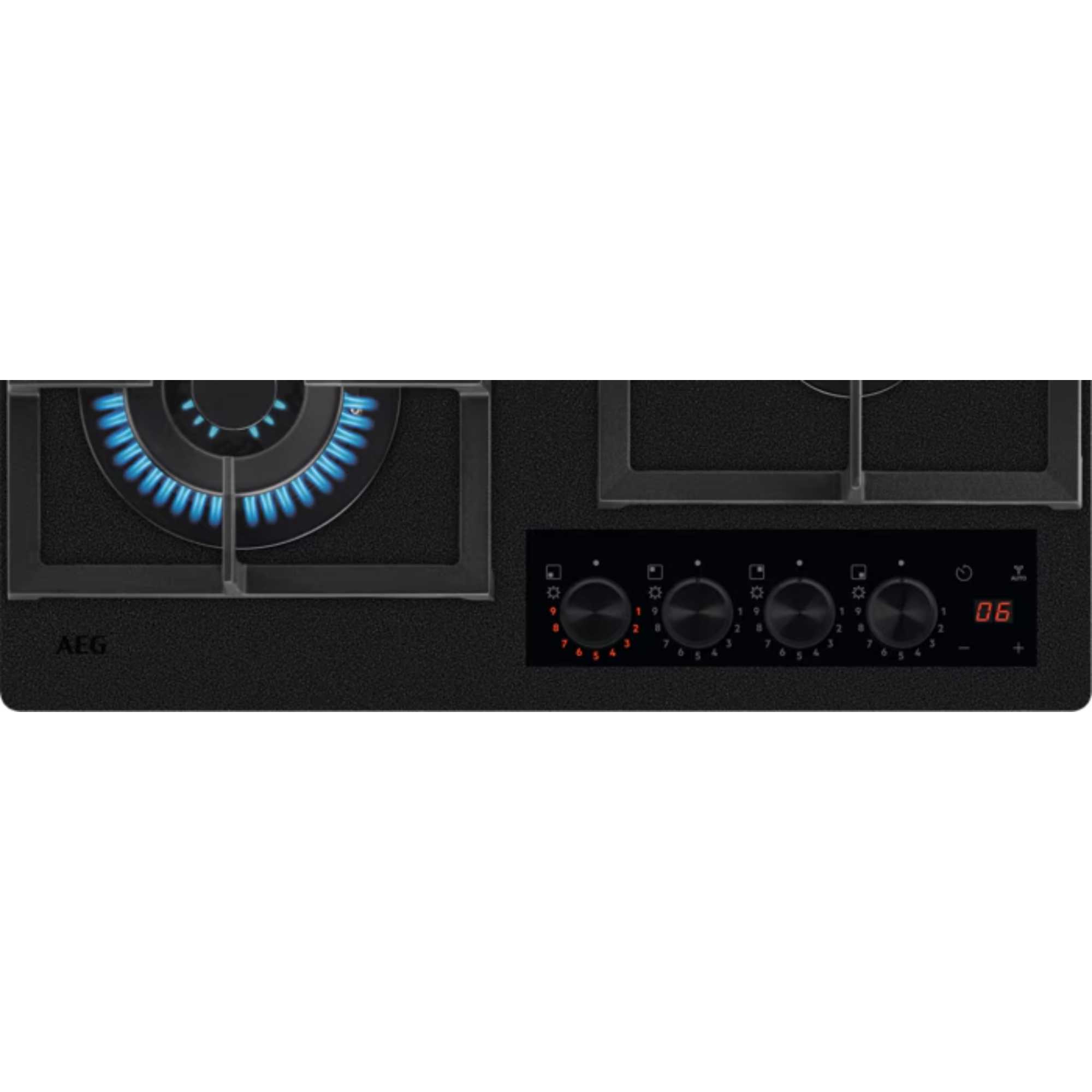 8000 Flamelight HKB64341NL Gas on Glass Hob 60cm - Black