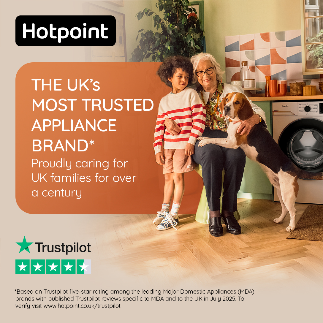 Hotpoint is the UKs most trusted appliance brand