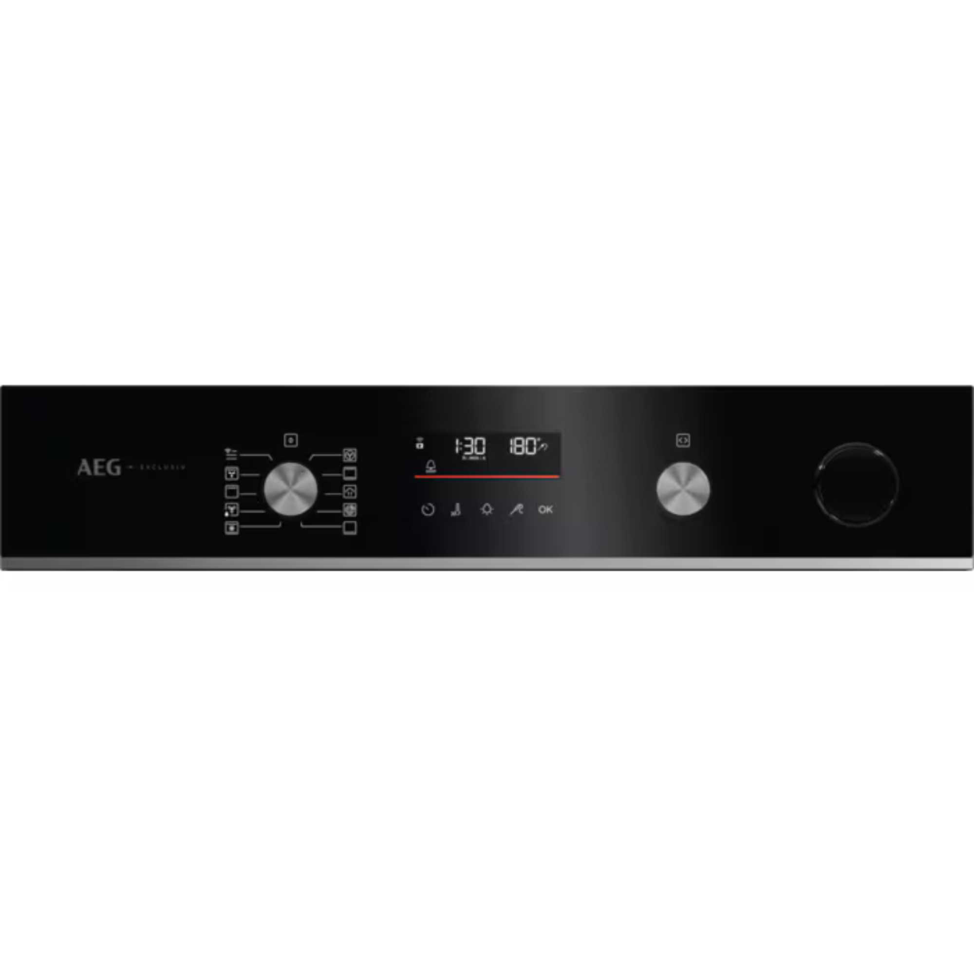 AEG - 6000 SenseCook Built-In Single Oven - Black