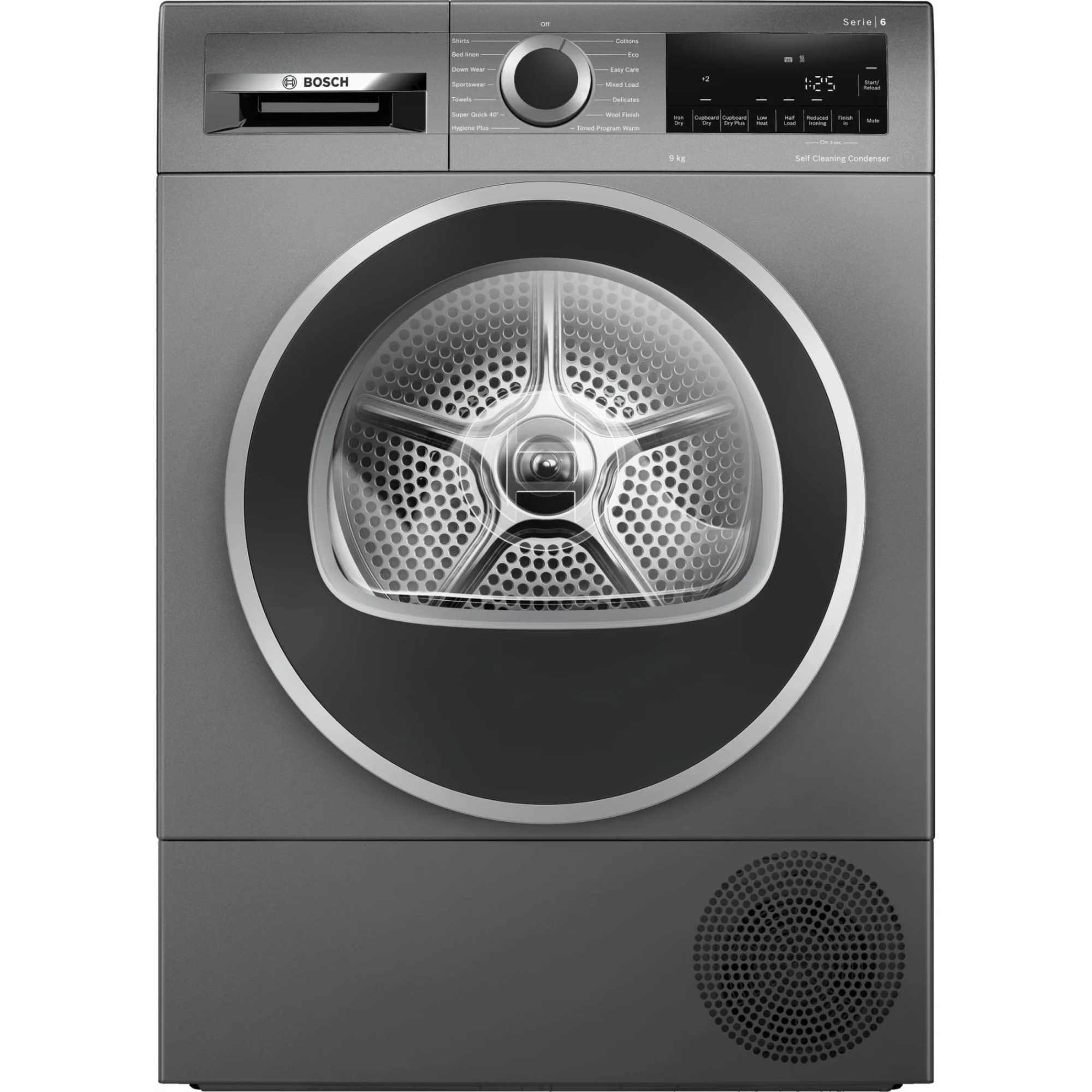 Series 6 WQG245R1GB 9kg Heat Pump Dryer - Graphite