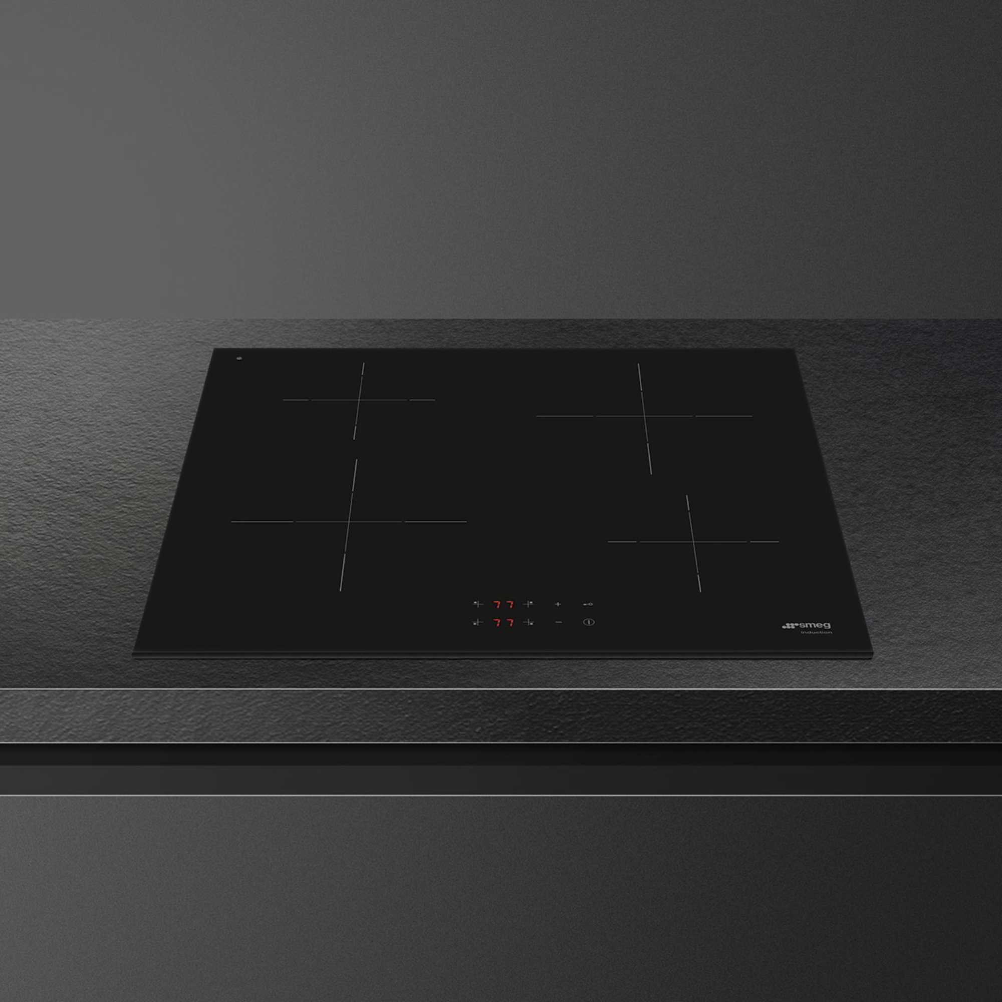 SI2641DUK 4-Zone Induction Hob with Touch Controls - Black